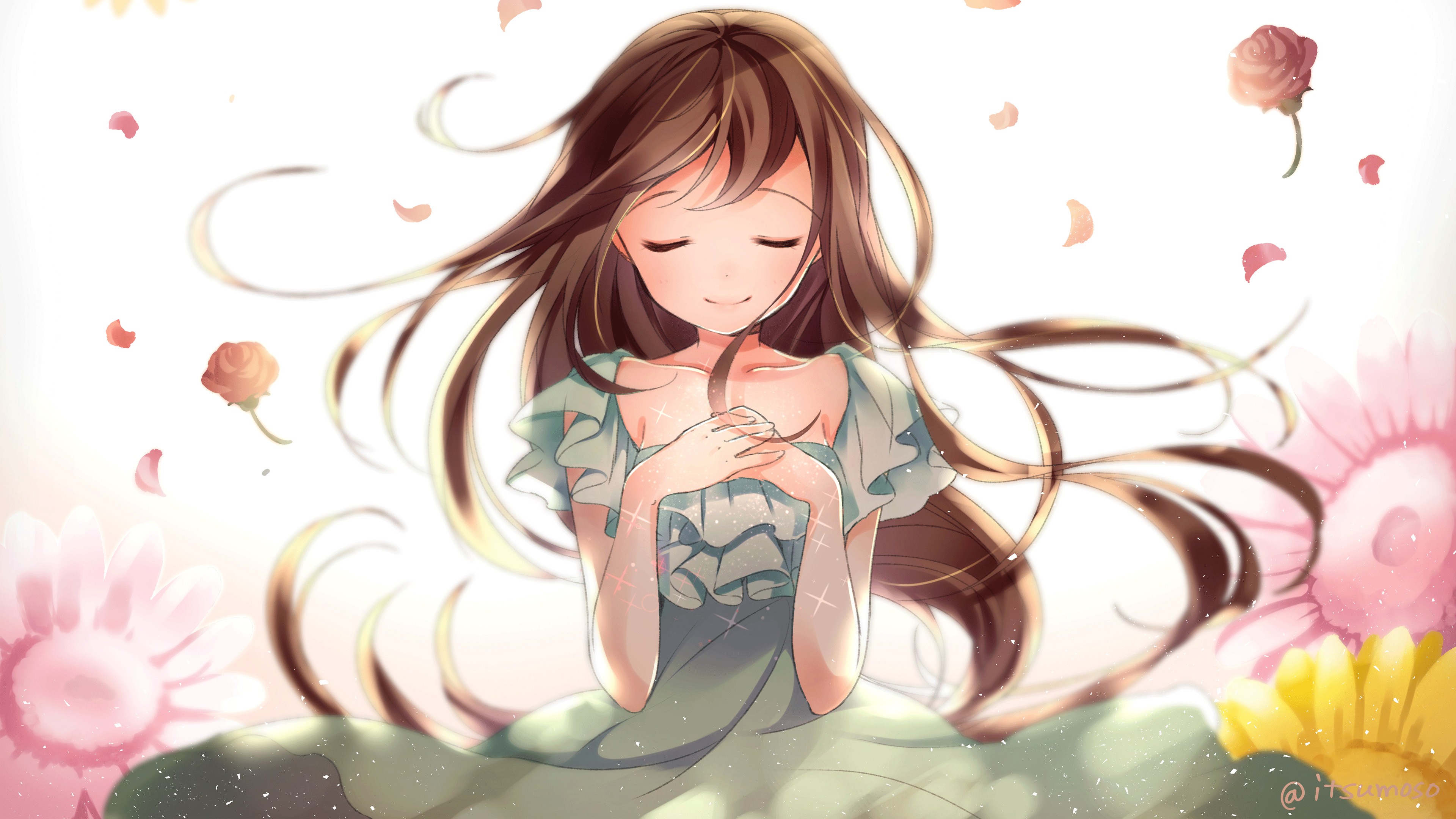 美丽的动漫女孩4K壁纸_9745