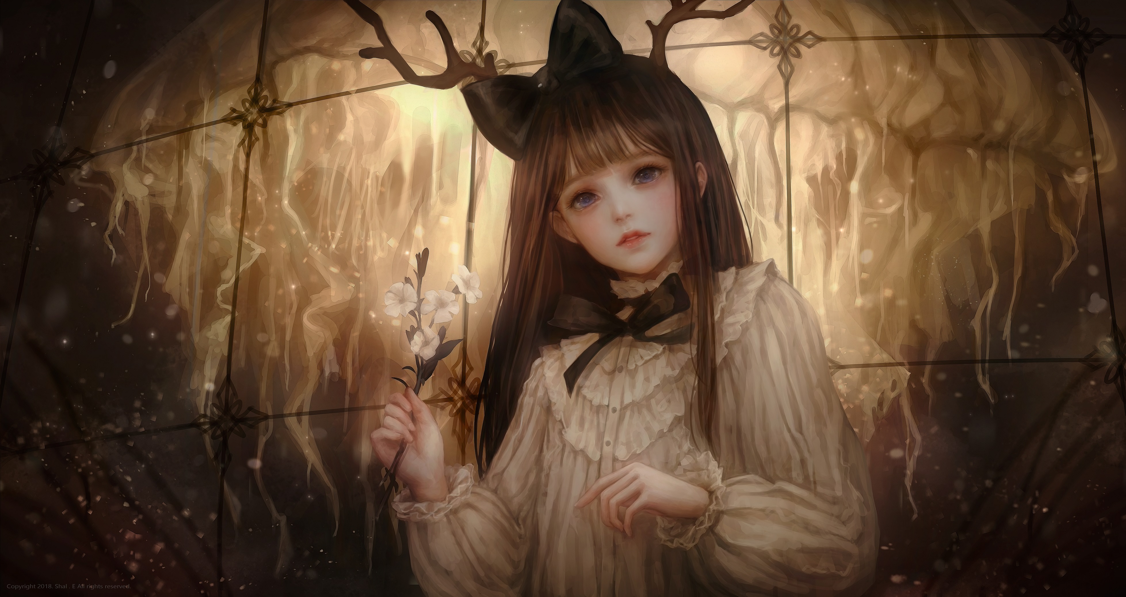 花园神秘少女4k动漫壁纸
