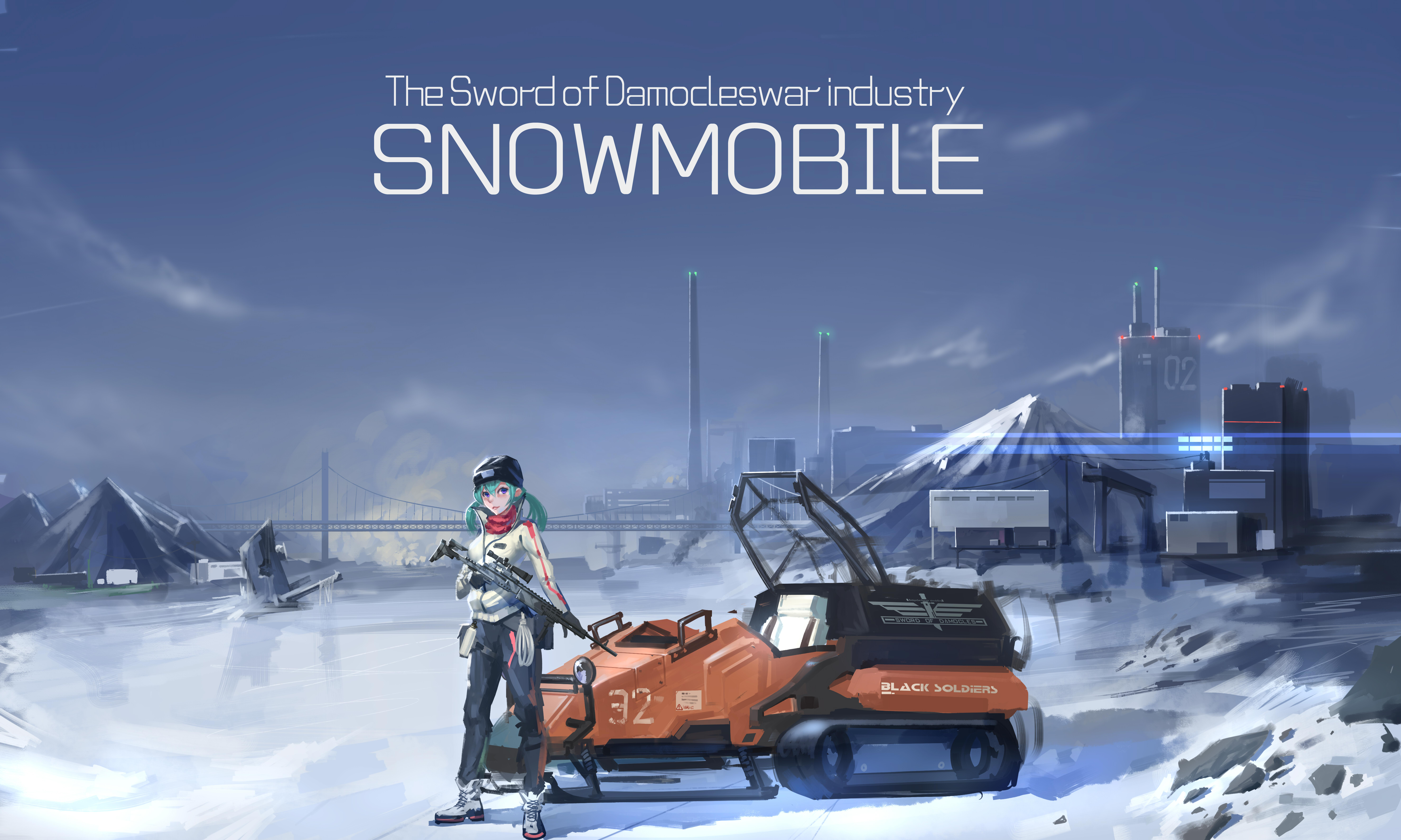 达摩克里斯重工雪地车5k