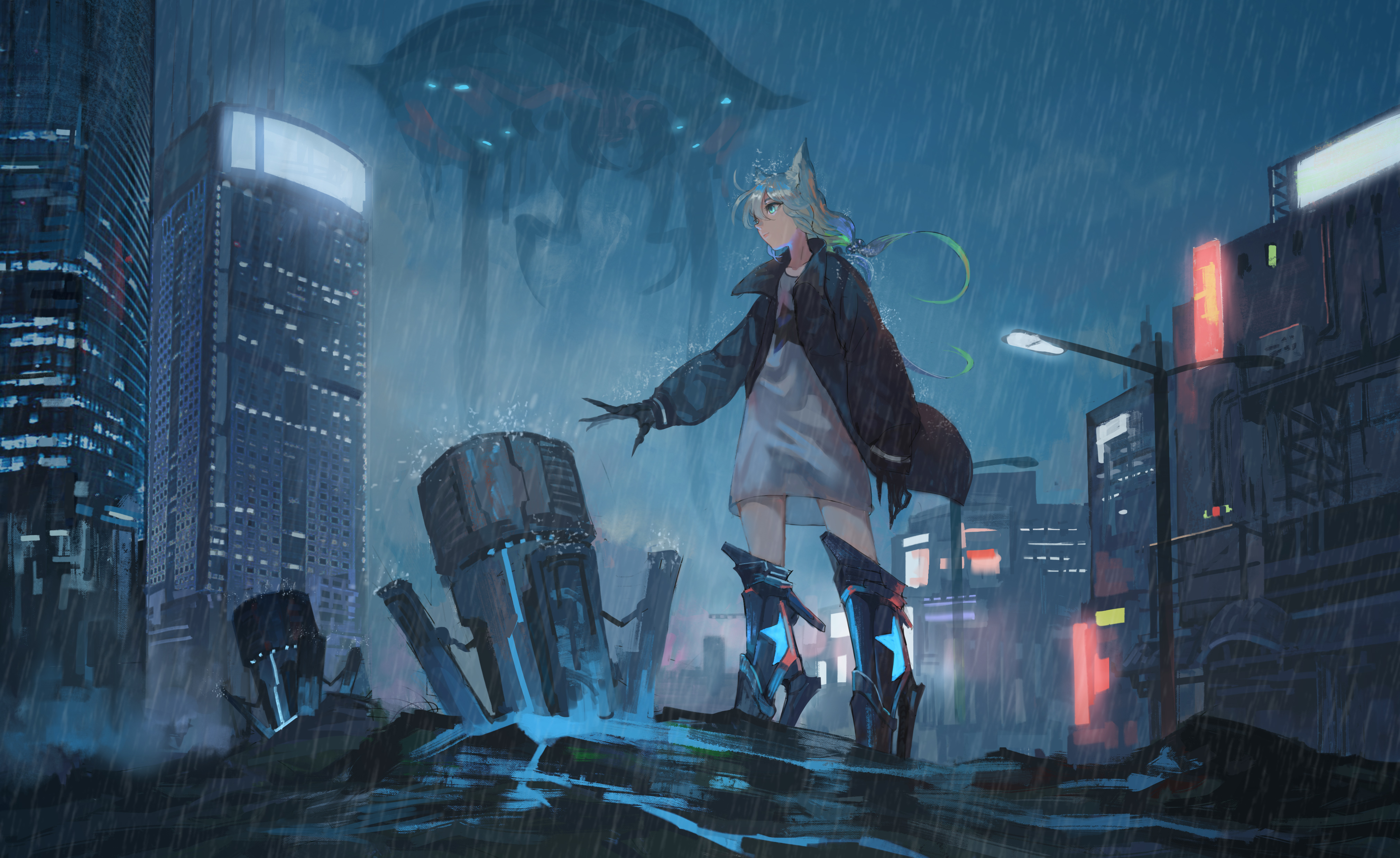 雨-P站画师藤原海藻4k插