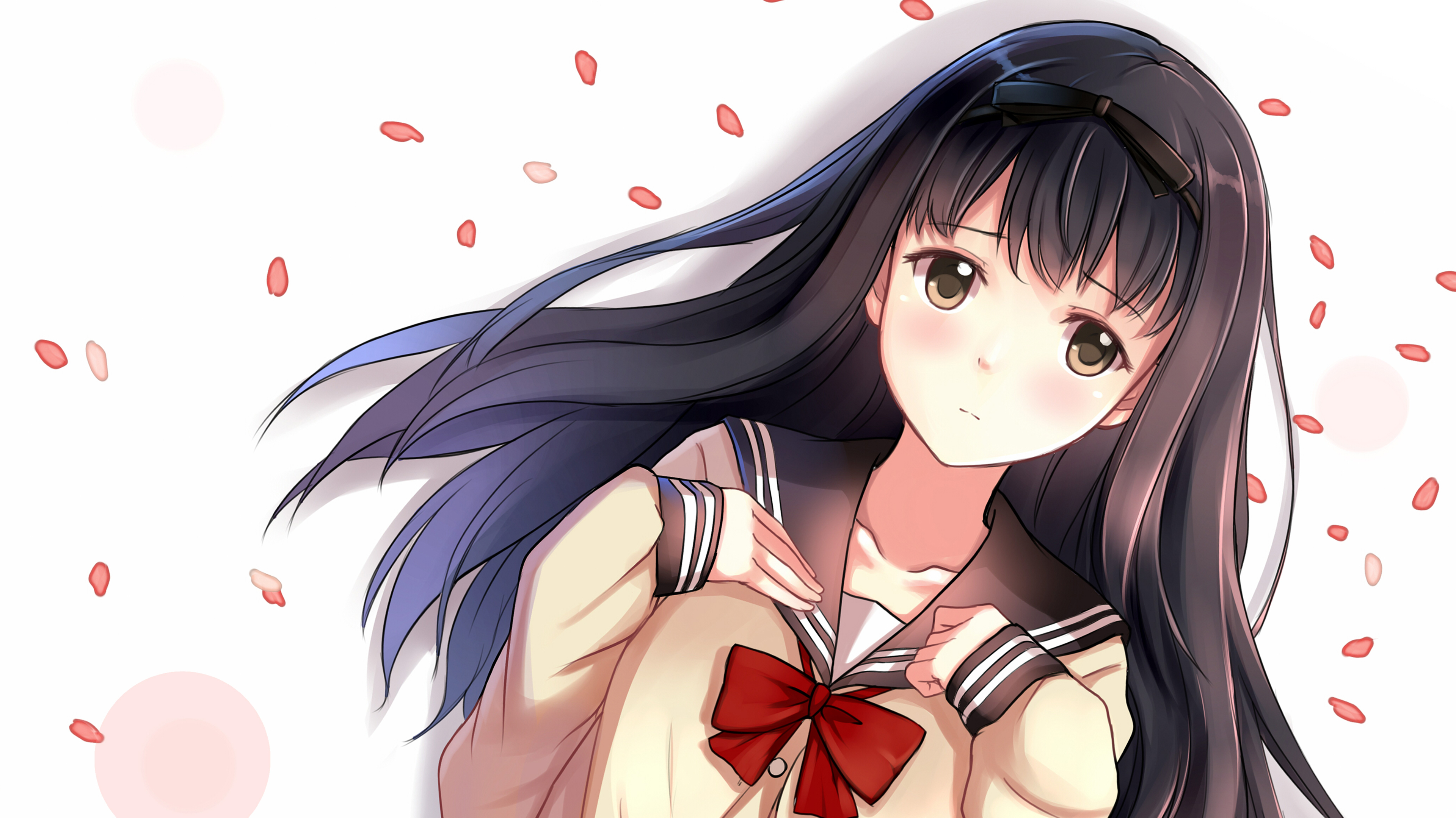 黑发 战舰少女4k壁纸