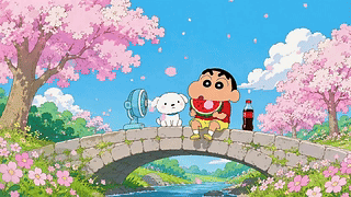 春日石桥的清凉时光
