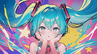 炫彩甜系双马尾少女