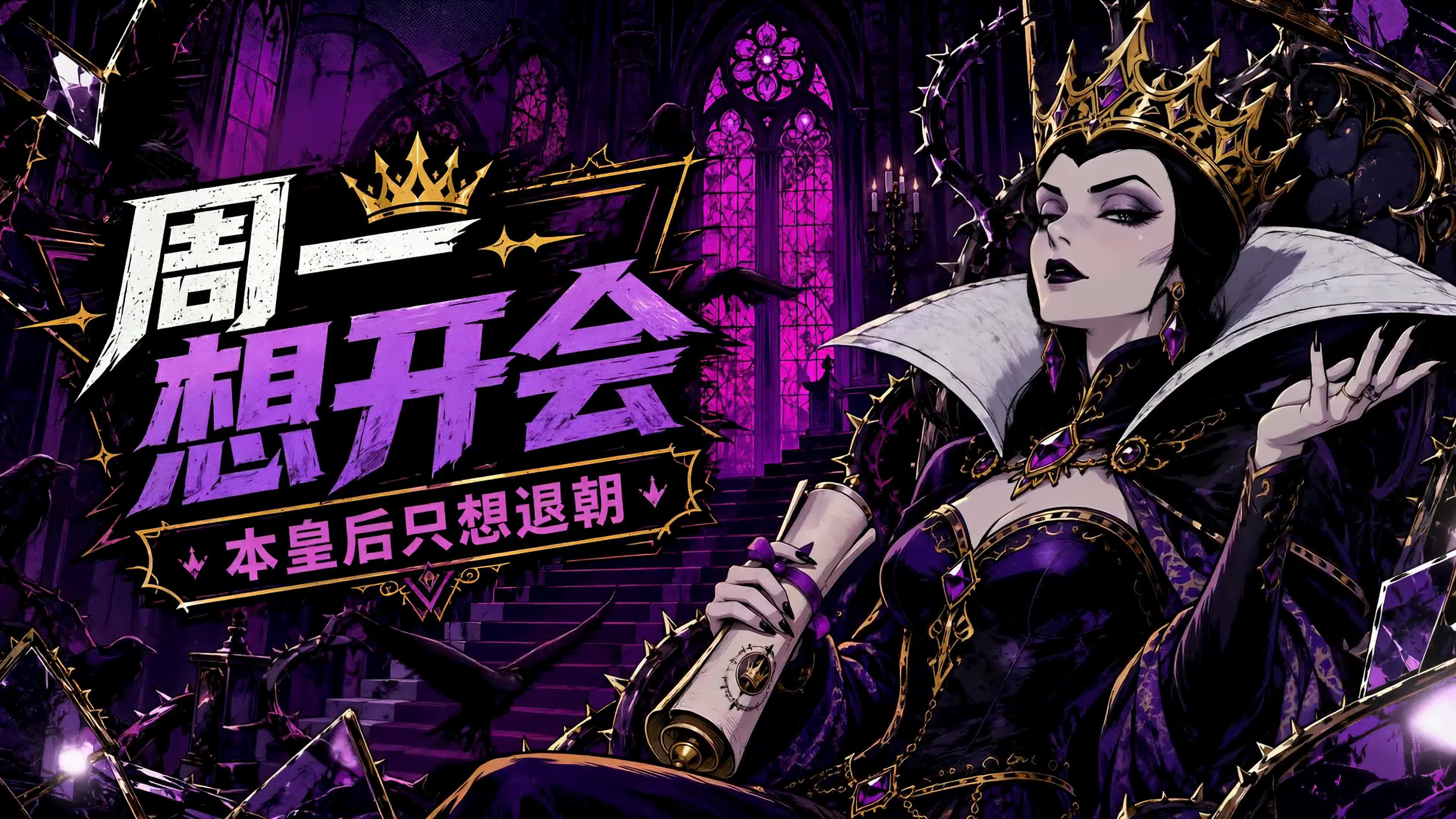 周一想开会 本皇后只想退朝