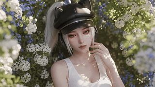 晨露花墙露娜
