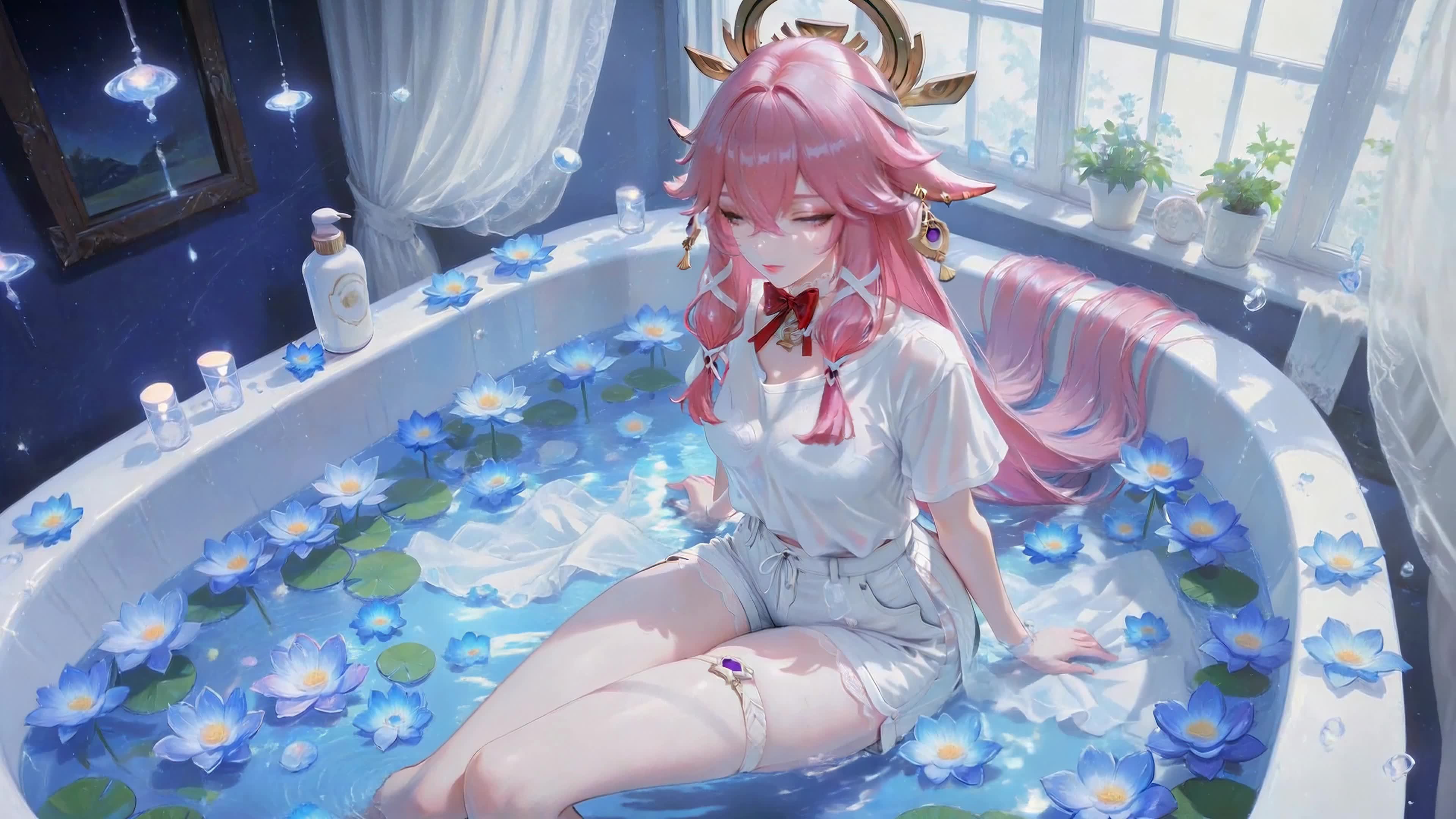 浴缸蓝莲八重神子