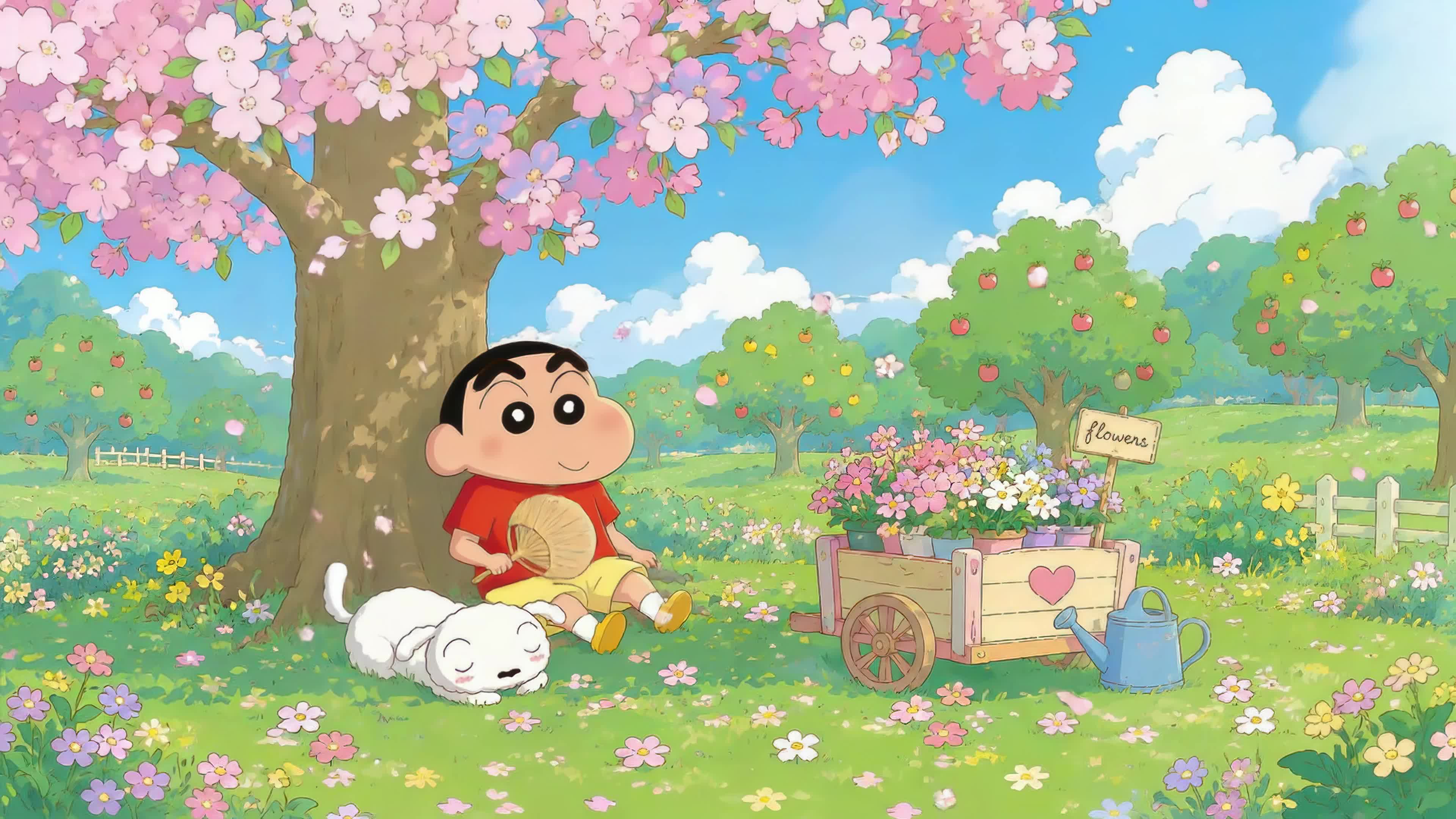 春日花下闲憩蜡笔小新