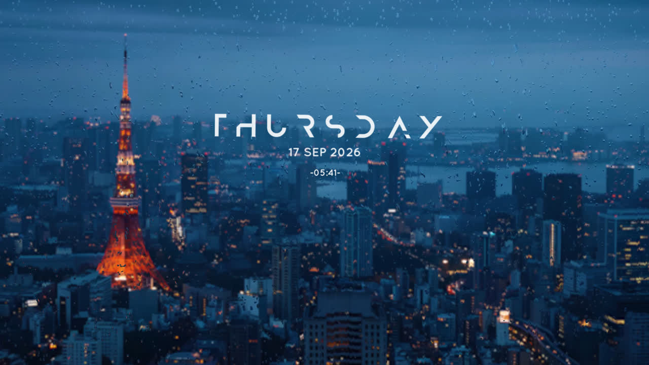 雨东京 | 时钟