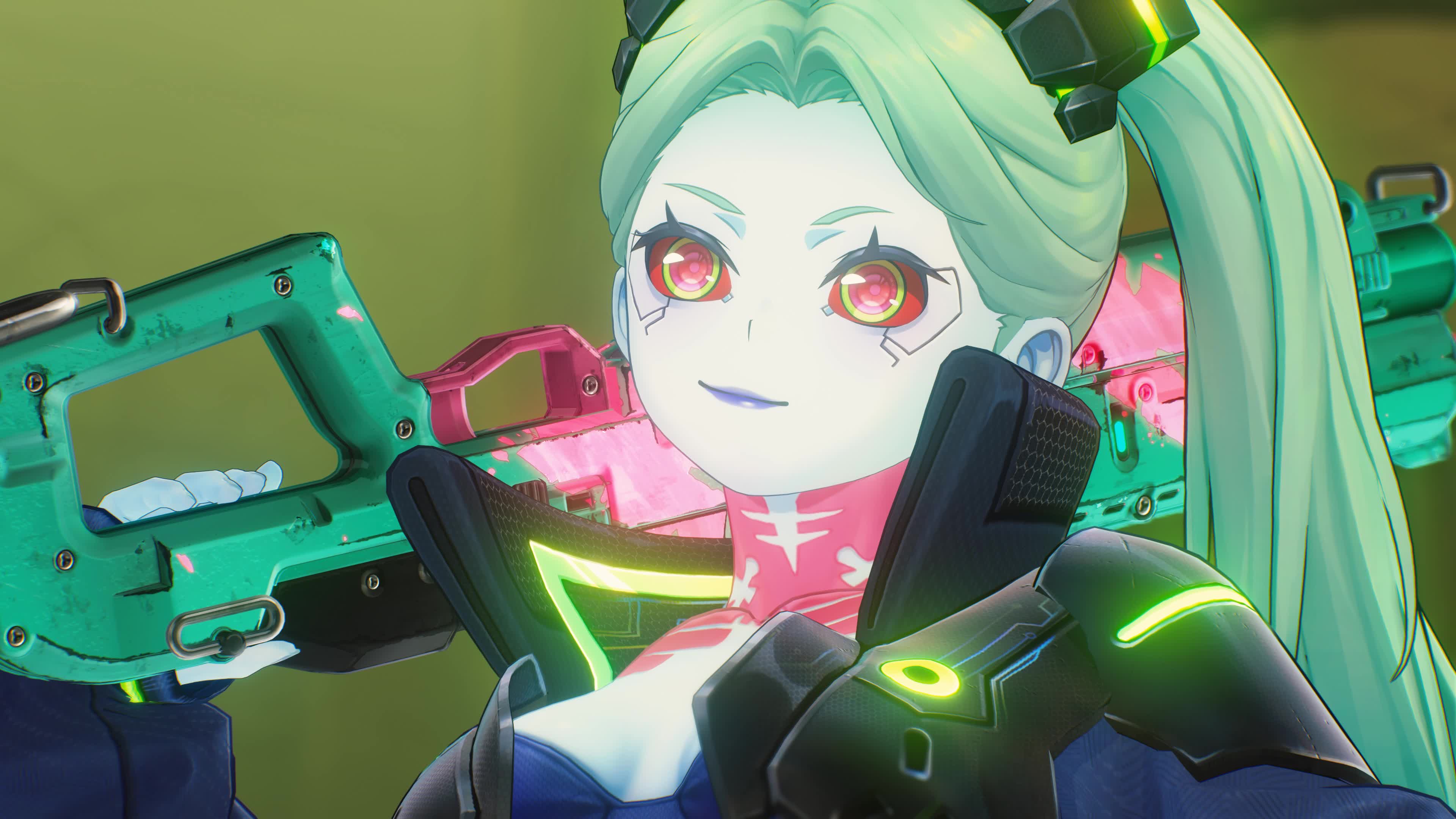 Rebecca Gun Smile | 鸣潮 x 赛博朋克 | 4K 120fps | DLAA | RT 高
