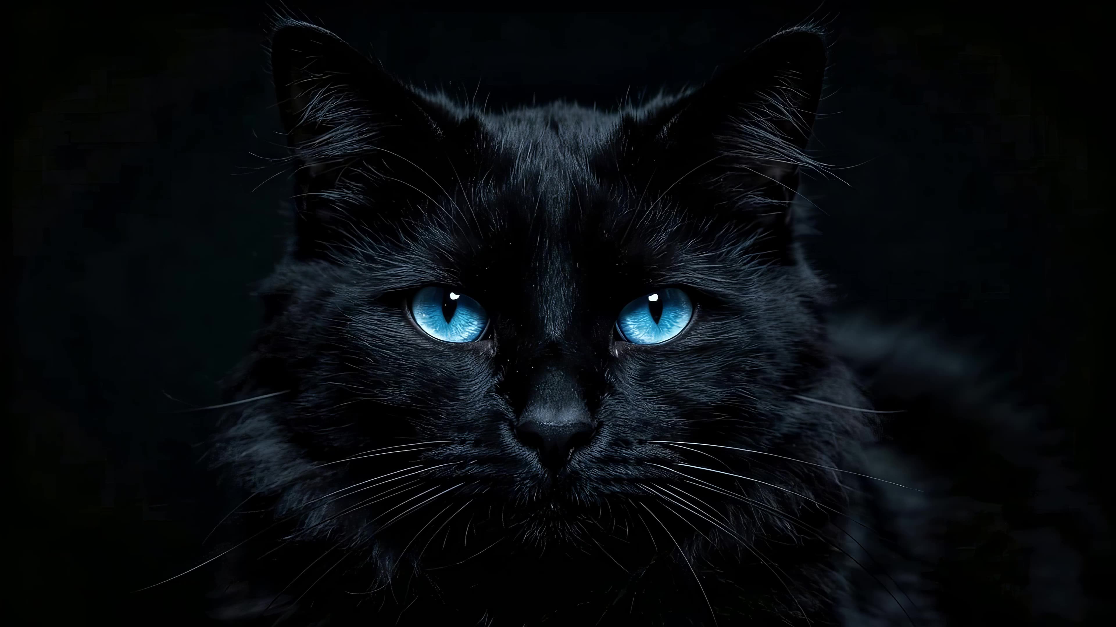 黑暗中的猫