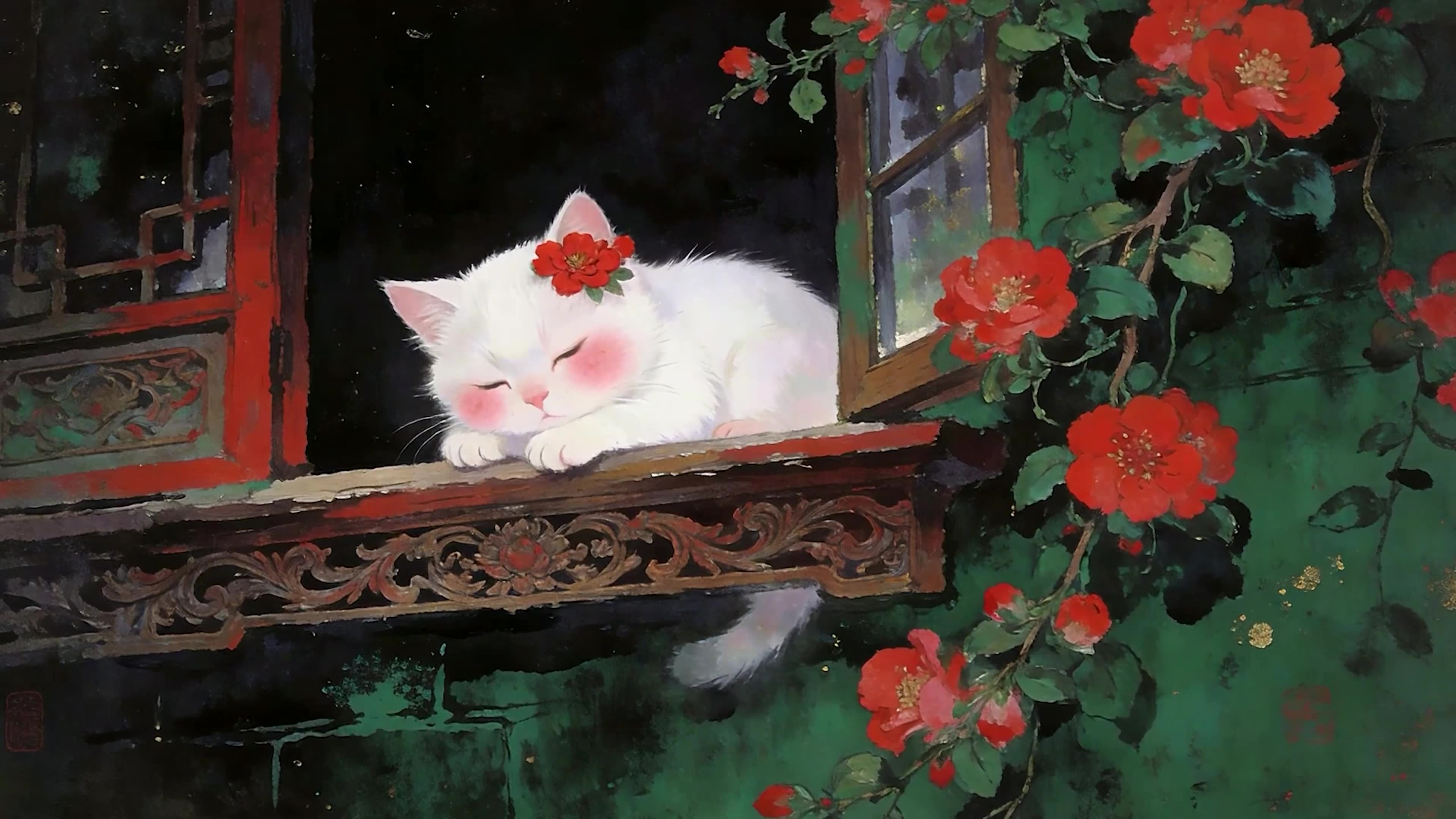 睡着猫咪