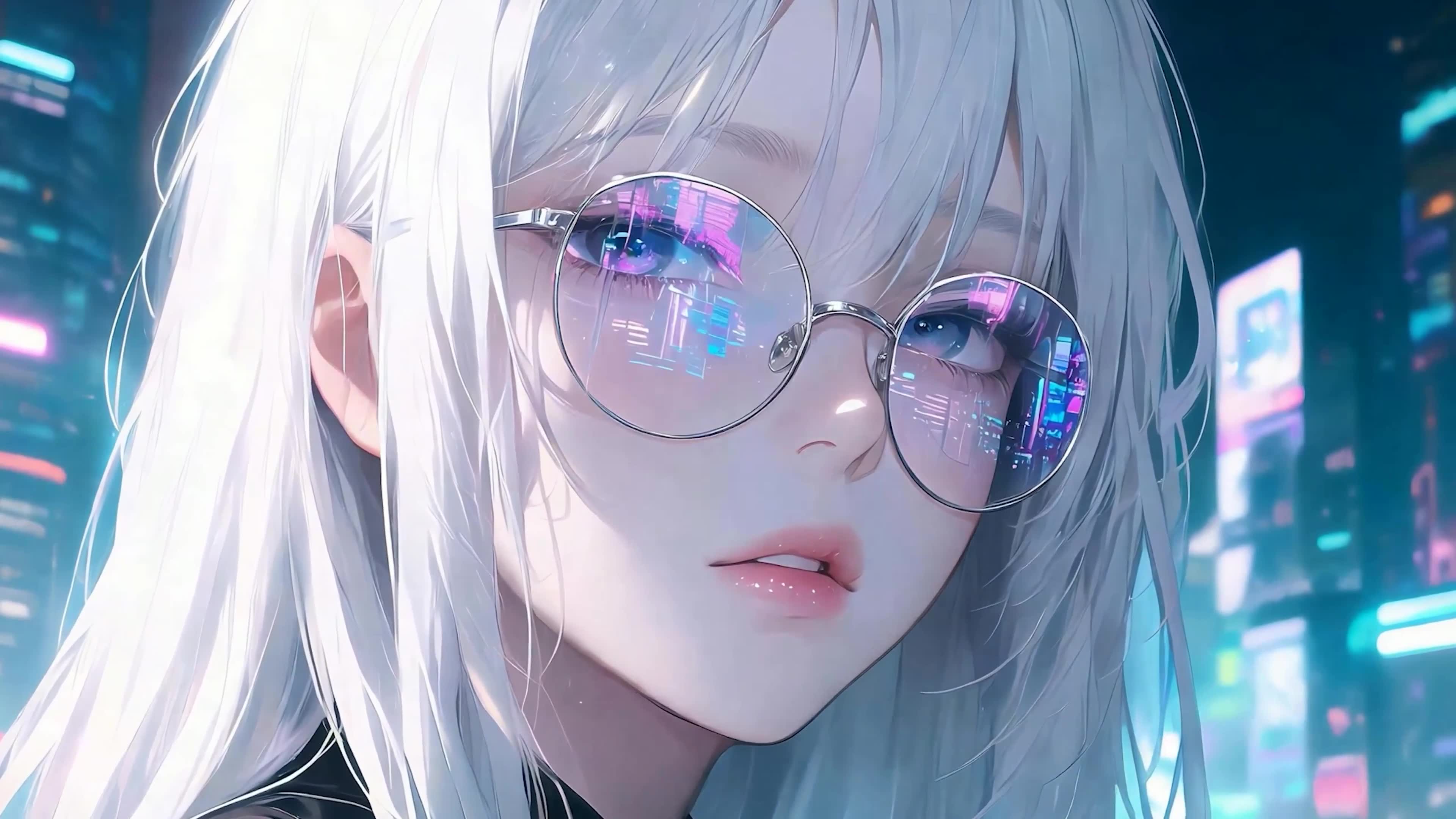 戴眼镜女孩