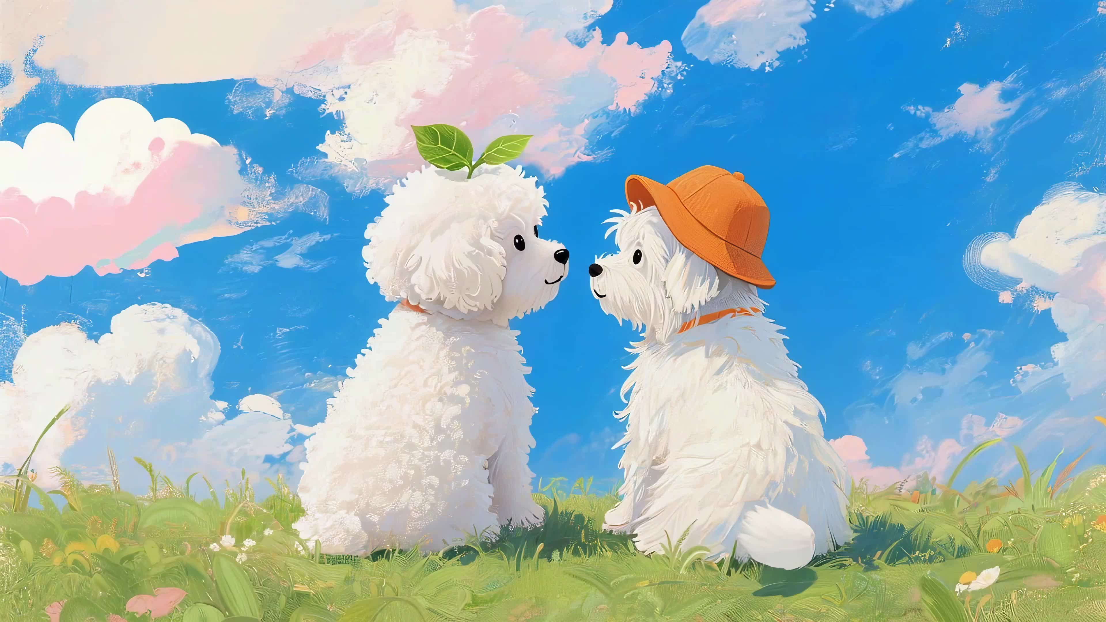 草地上的狗狗