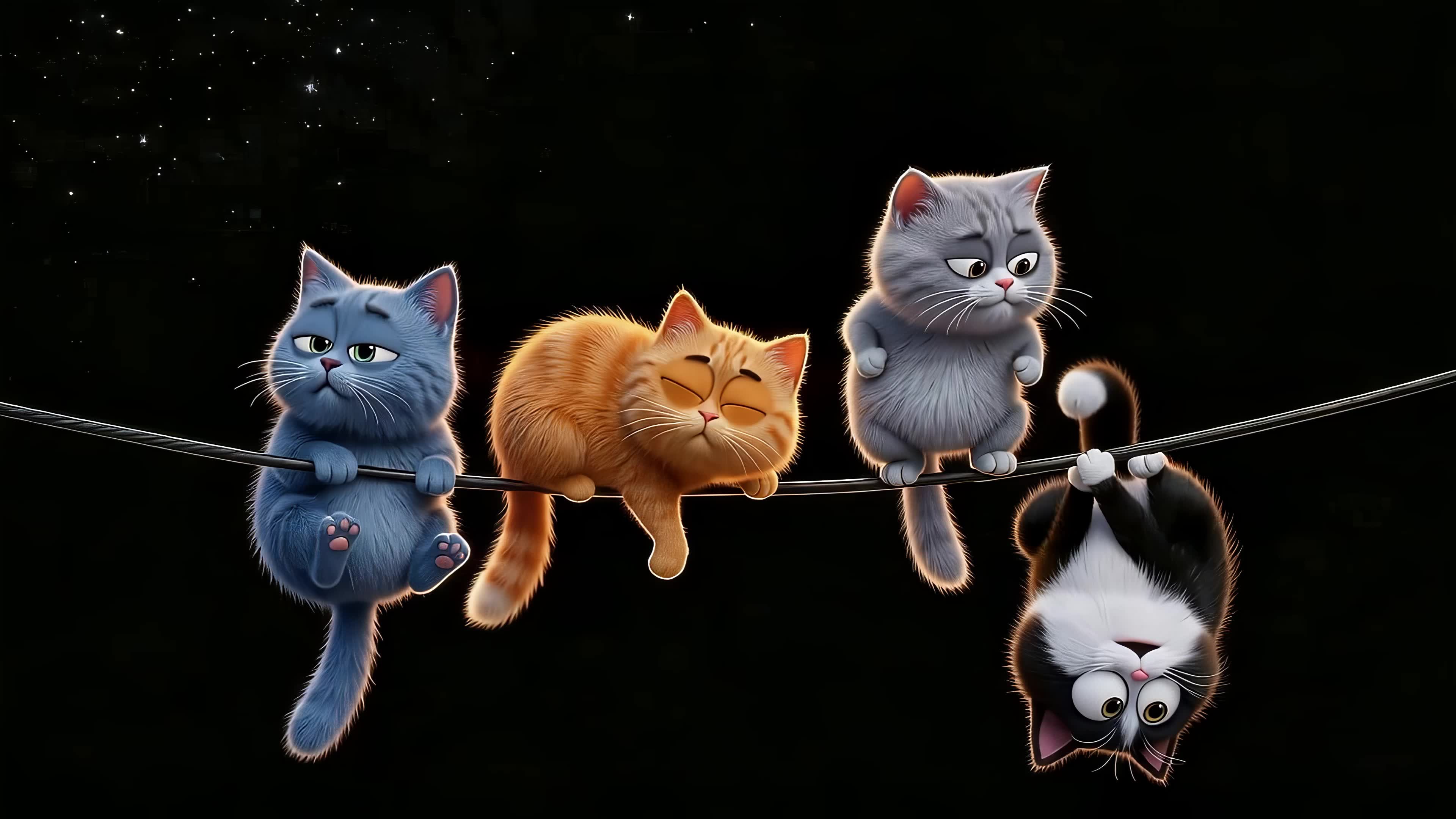 顽皮的猫咪