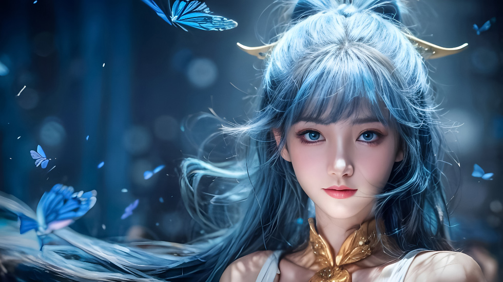唐舞桐 斗罗大陆2：绝世唐门 蓝发仙子_bf5aad63266d