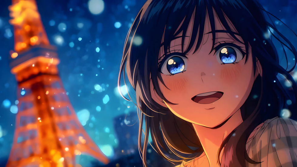 岩仓美津未 雪夜 东京塔_e6b096222dc2