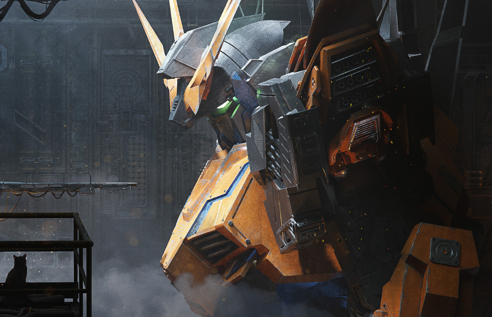 巨型机甲与守望者对峙_49fd70ae5e10