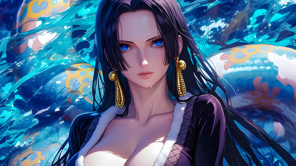 波雅·汉库克 海贼王 女帝 蛇姬之姿_6480c4c28096