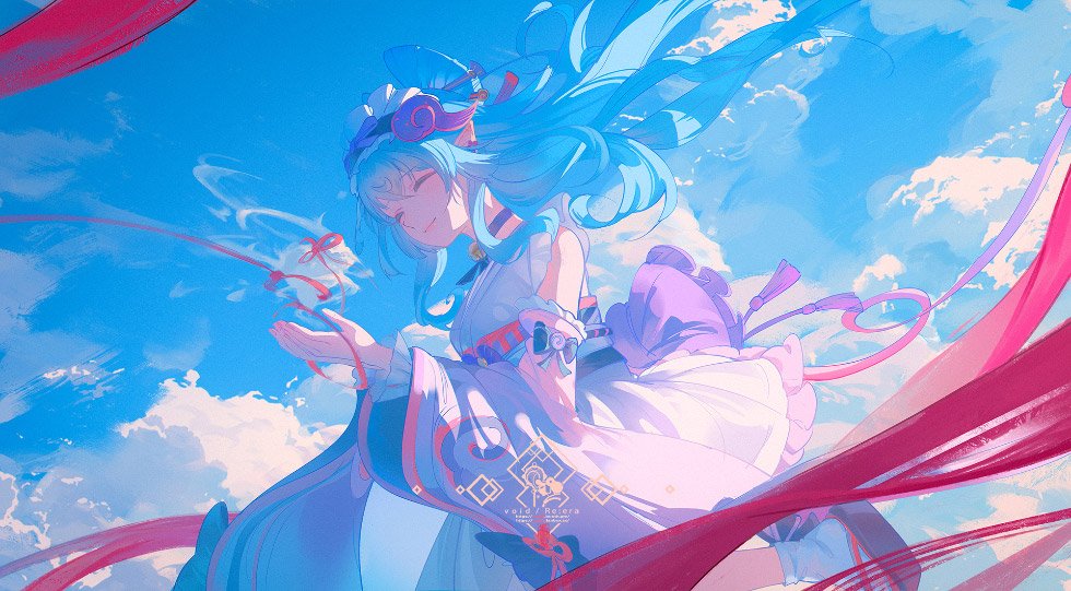 甘雨 原神 蓝天云海_c73c3b521b99