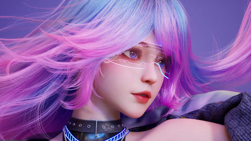 科技女孩 虚拟偶像 CG_2c89b352887d