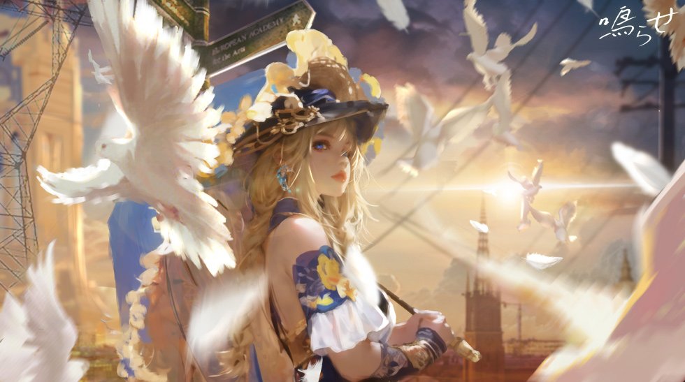 金发花饰少女 原神 娜维娅_a61adcee4523