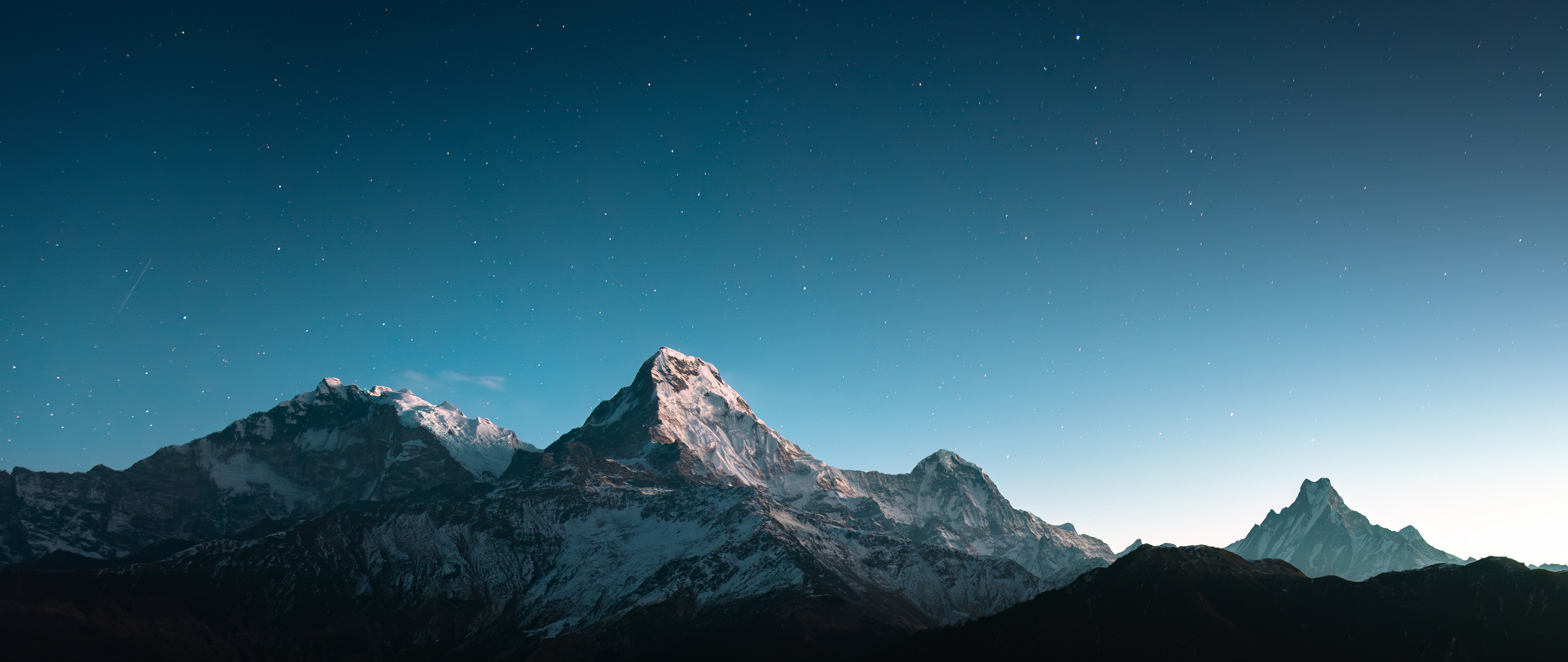 喜马拉山脉 夜晚 星空