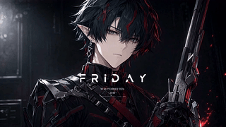 明日方舟：终末地·卡缪·暗红黑制服半身肖像
