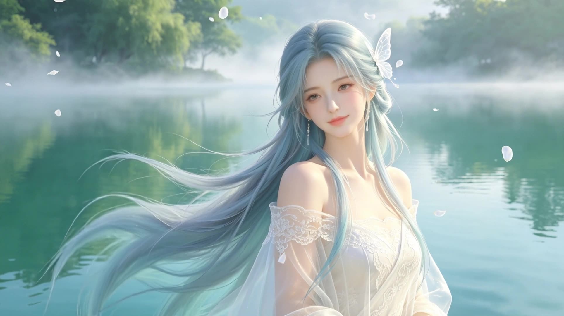 湖畔少女
