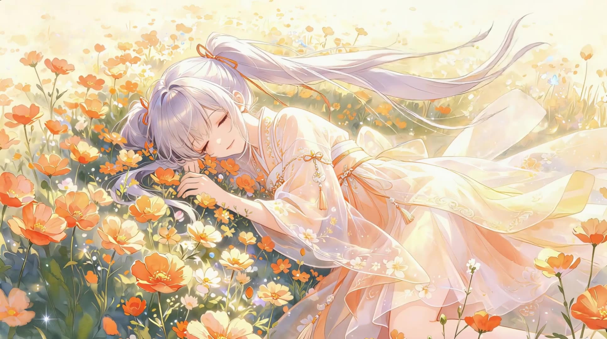 花海沉睡少女