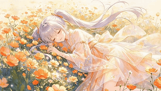 花海沉睡少女