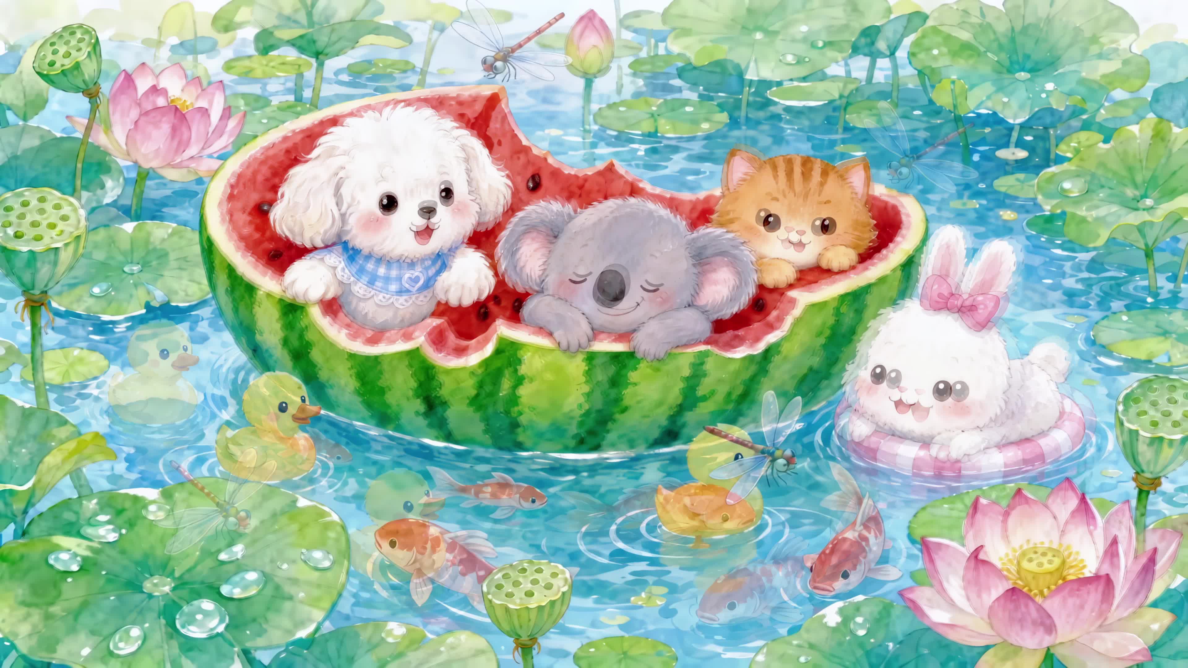 夏日西瓜船