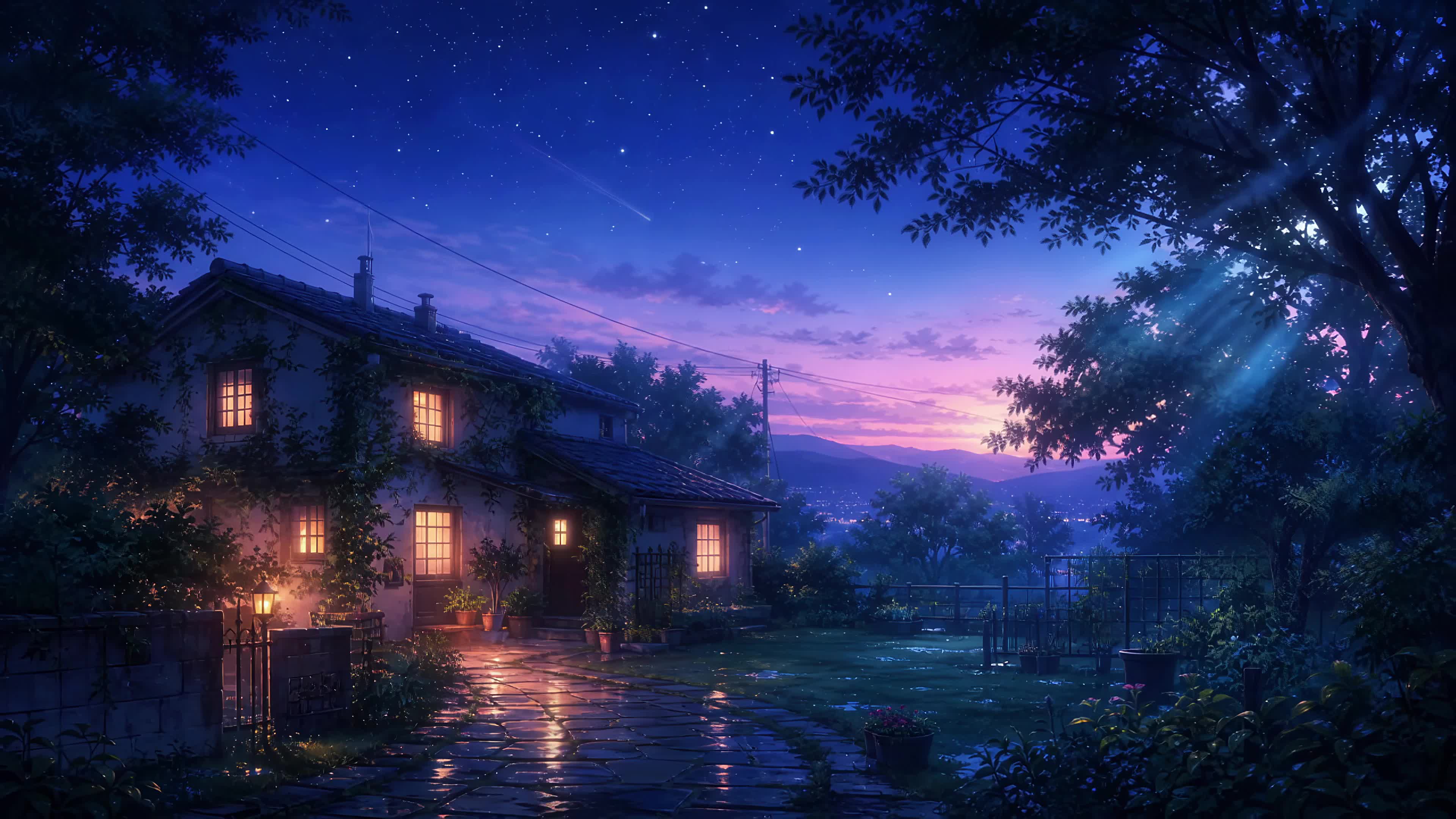 乡村夜景