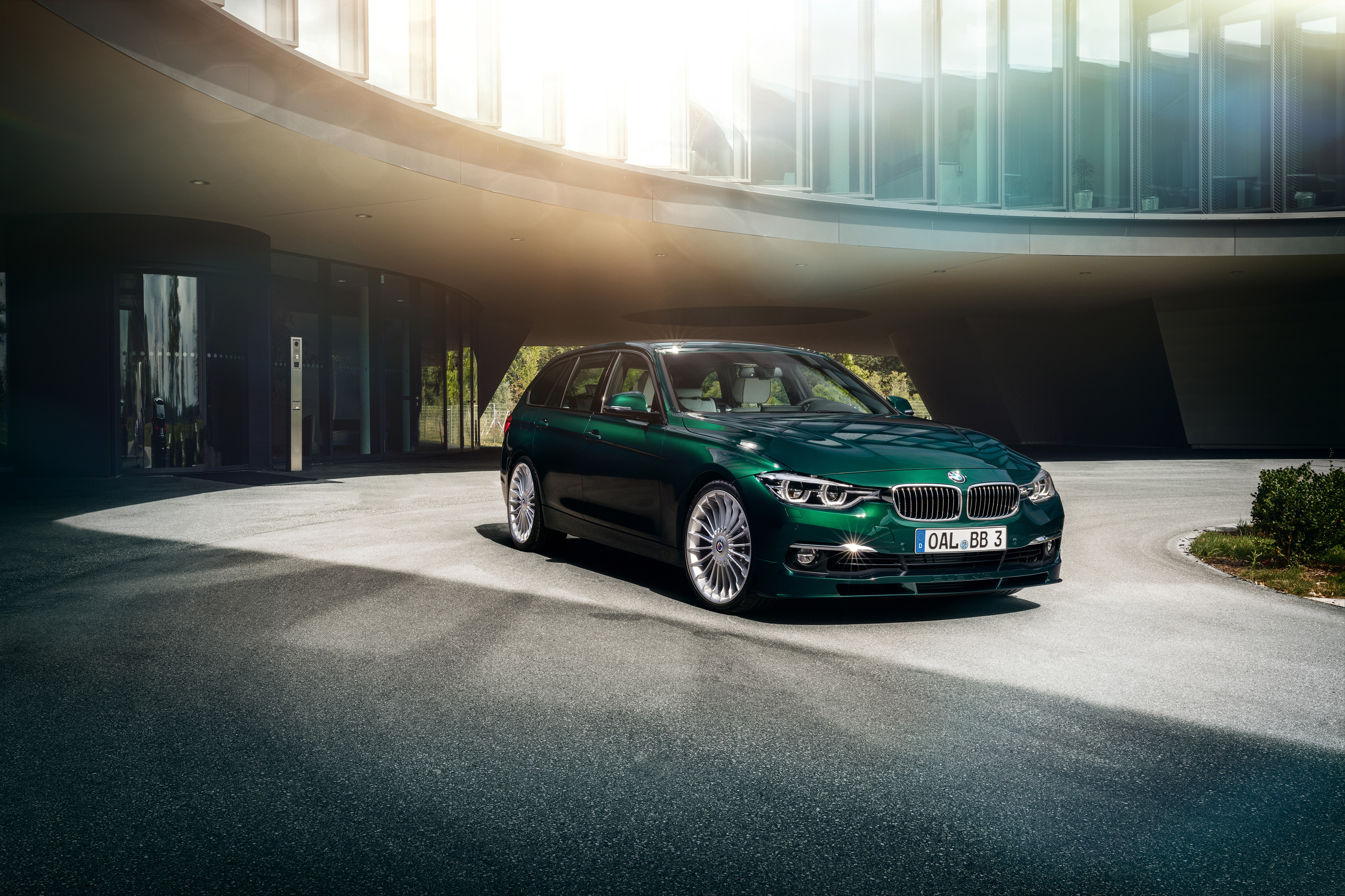 b3 bmw 绿色宝马汽车4K_7329