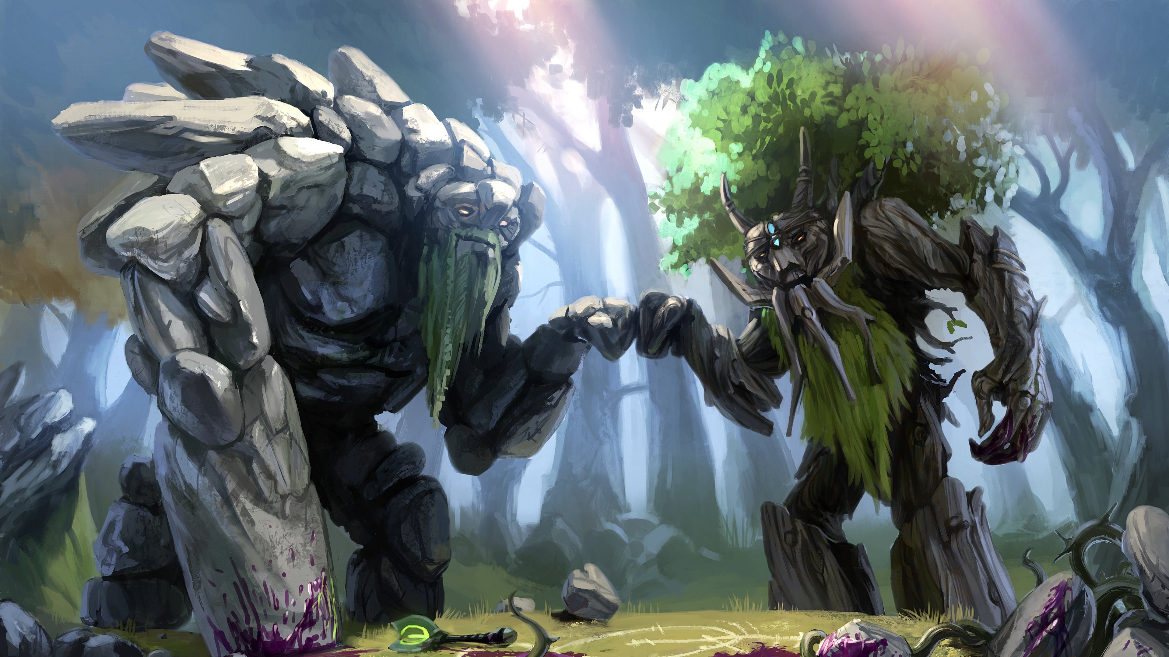 Dota2 树木 艺术石头人_13304