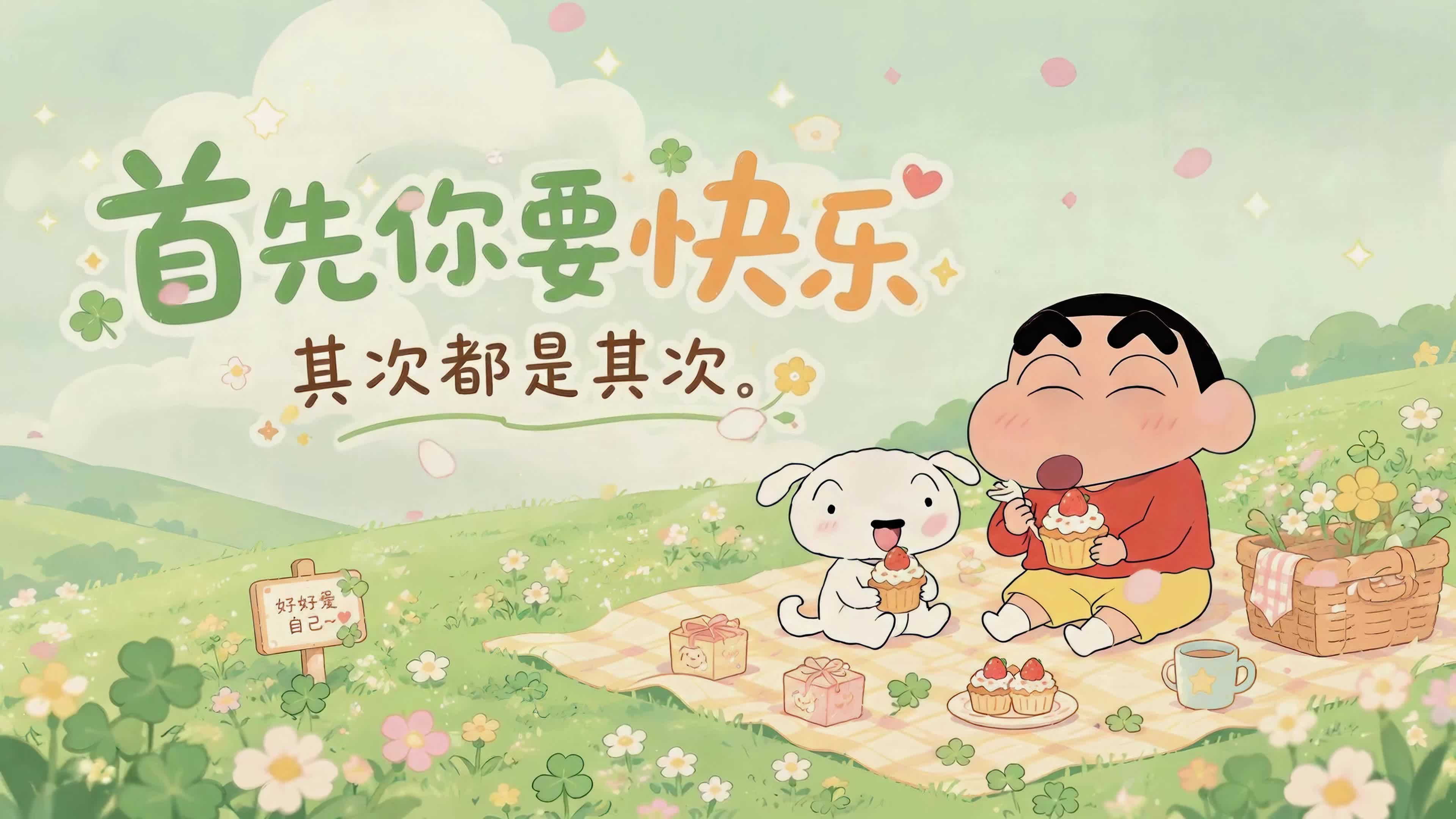 首先你要快乐
