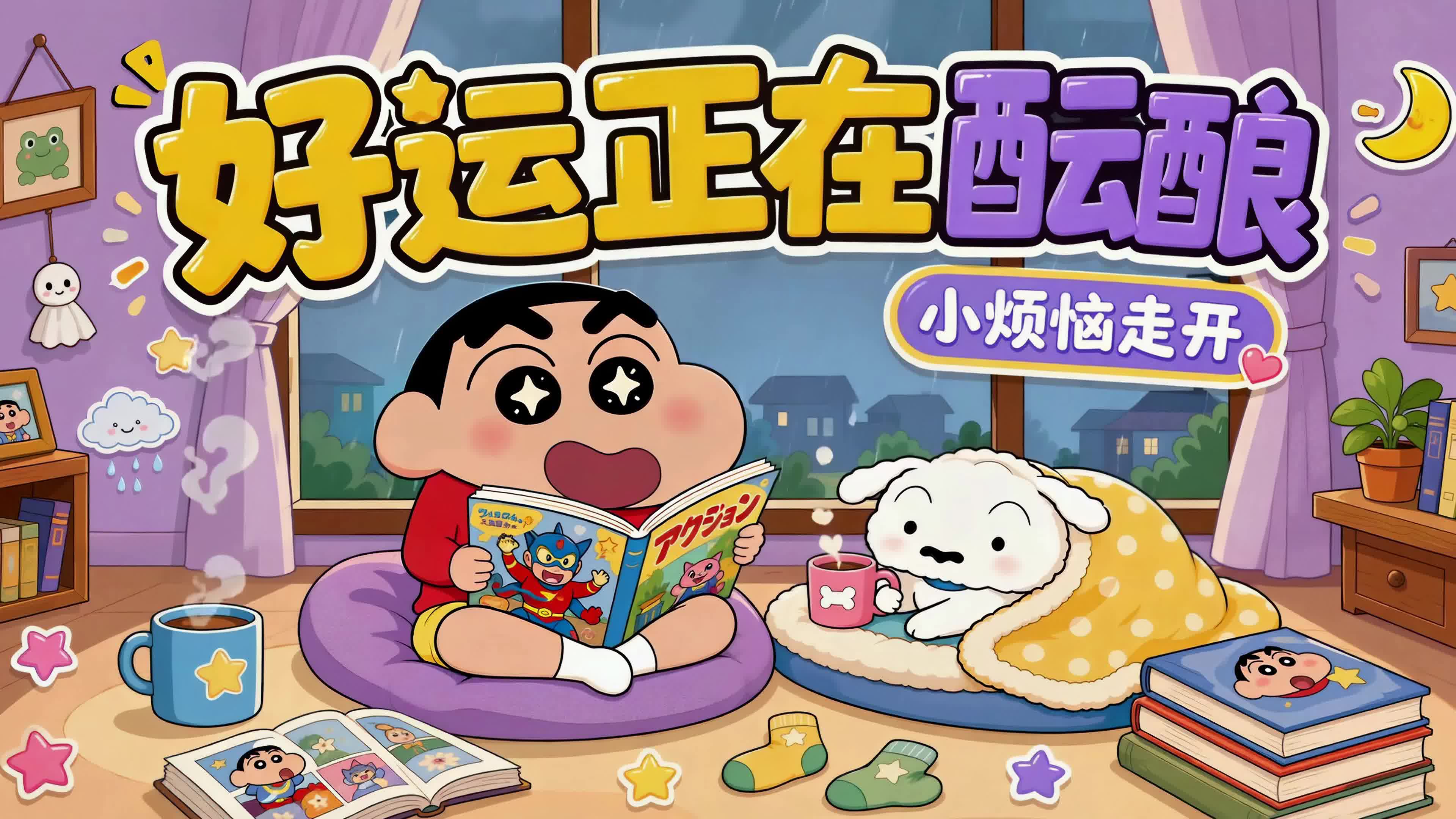 雨天宅家好运酝酿