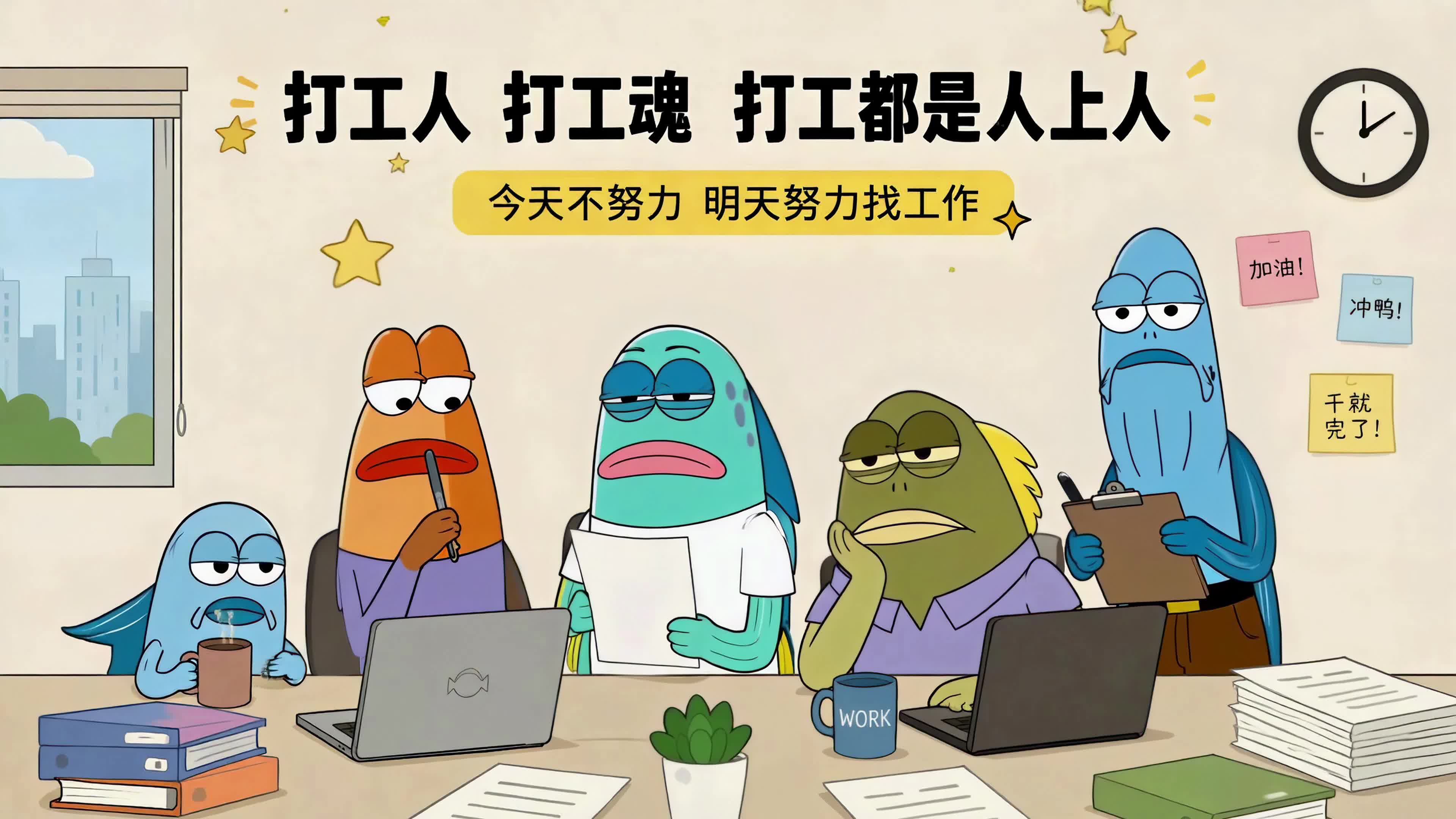 路人鱼趣味办公日常