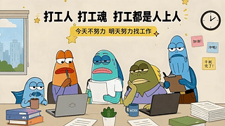 路人鱼趣味办公日常