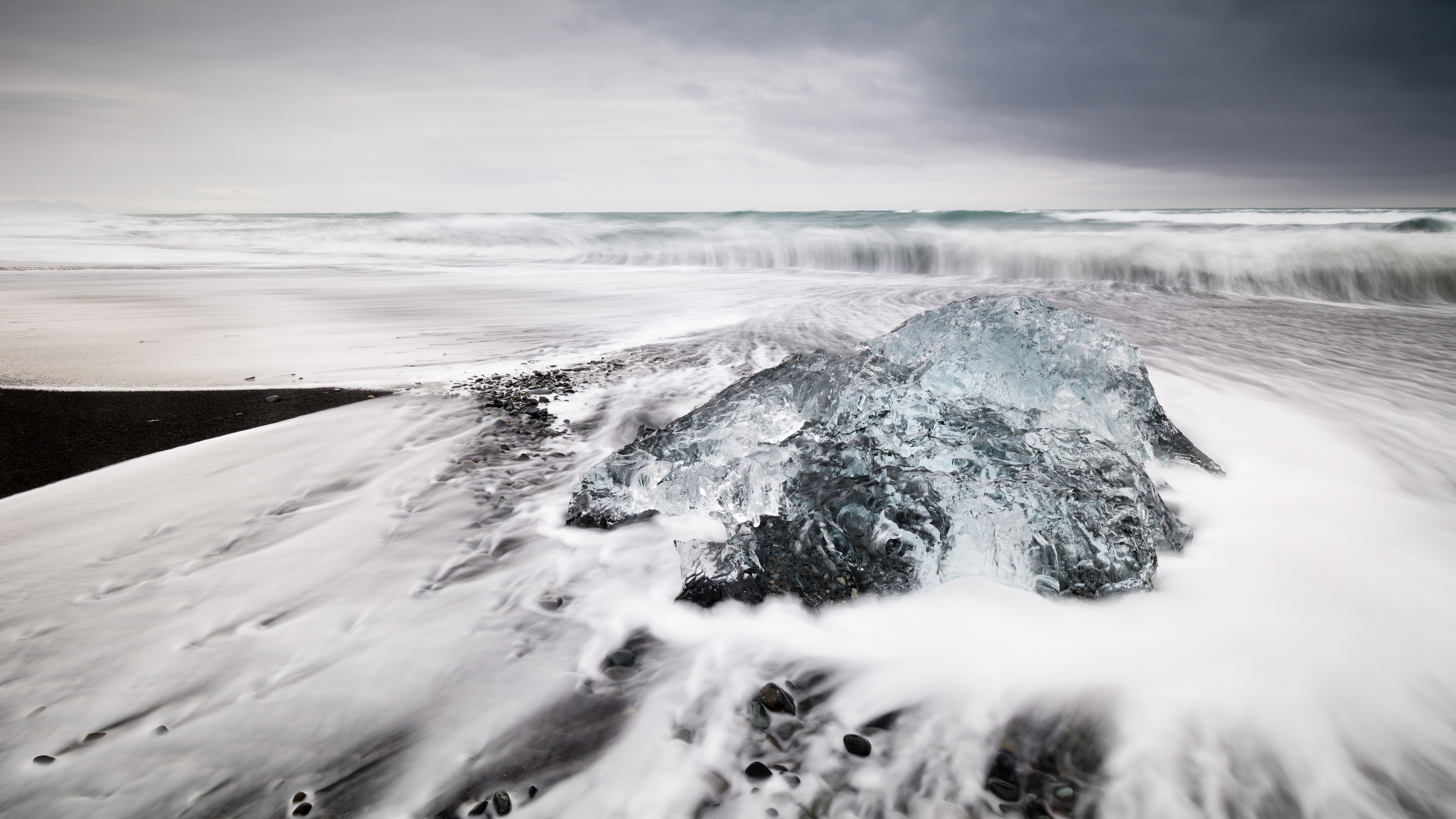 jokulsarlon海滩4k壁纸_19051