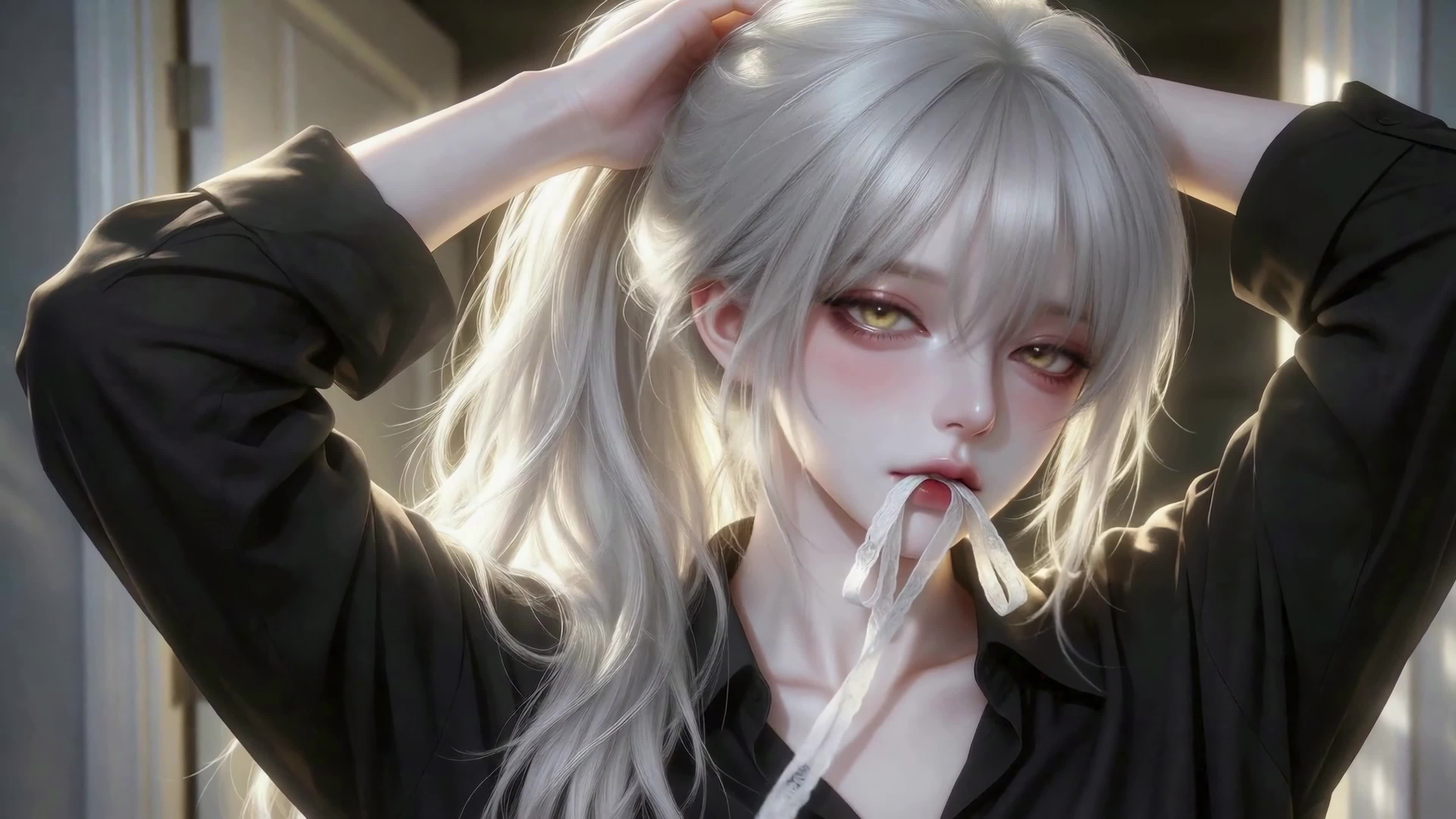 银发丝缕