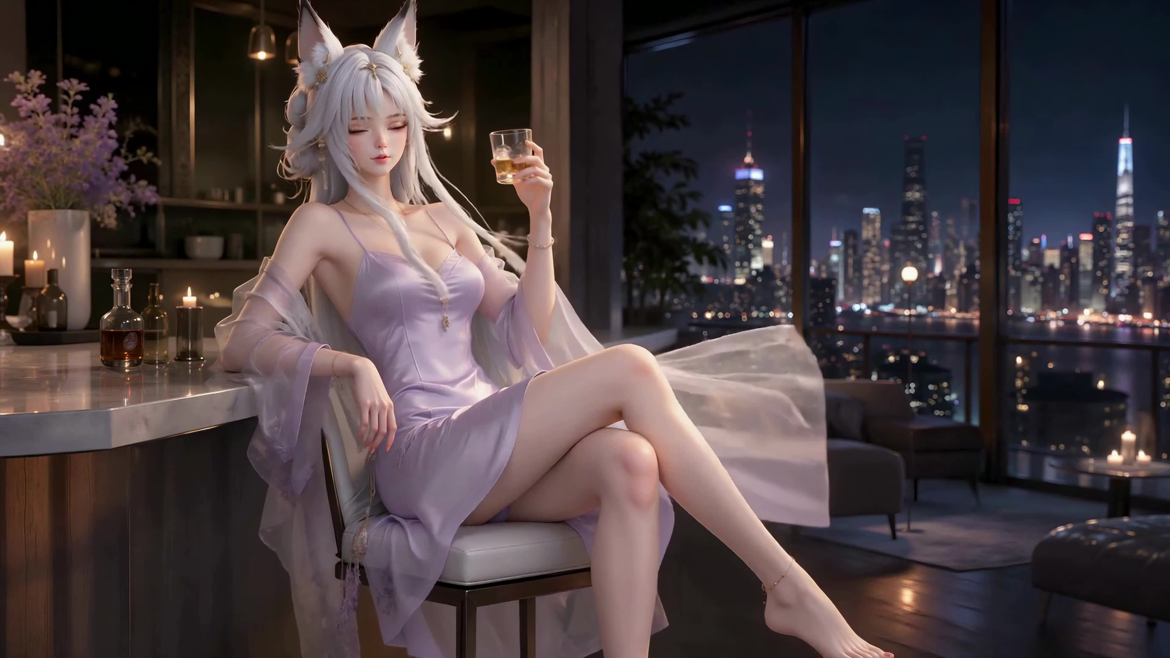 都市夜酌心月狐