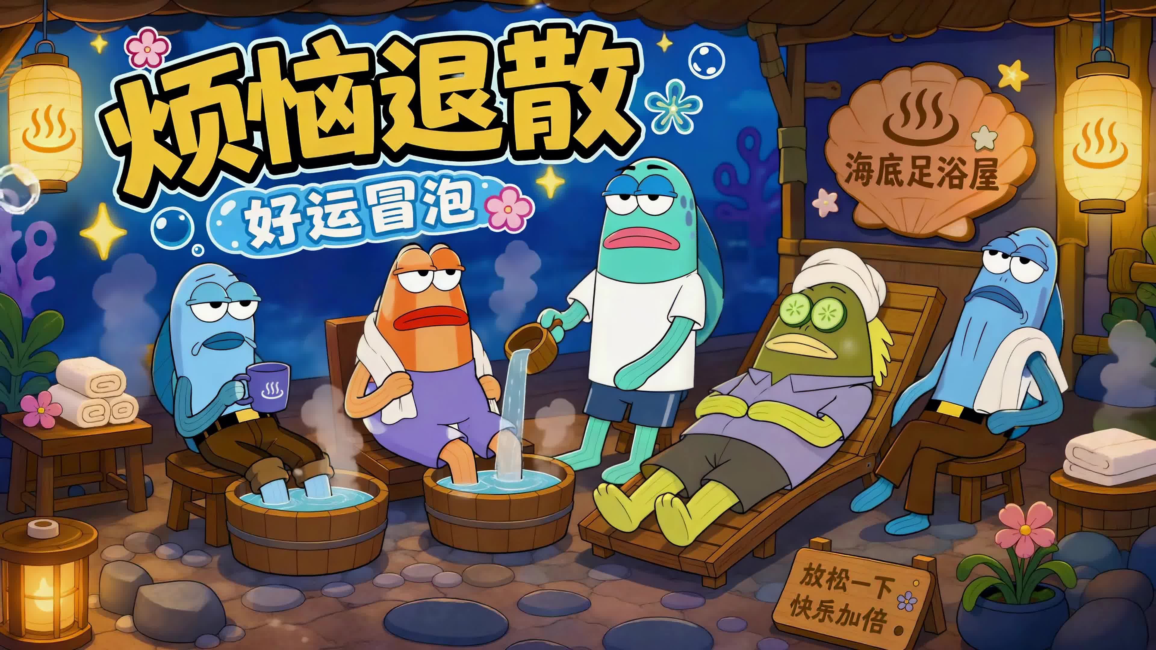 海底足浴屋烦恼退散