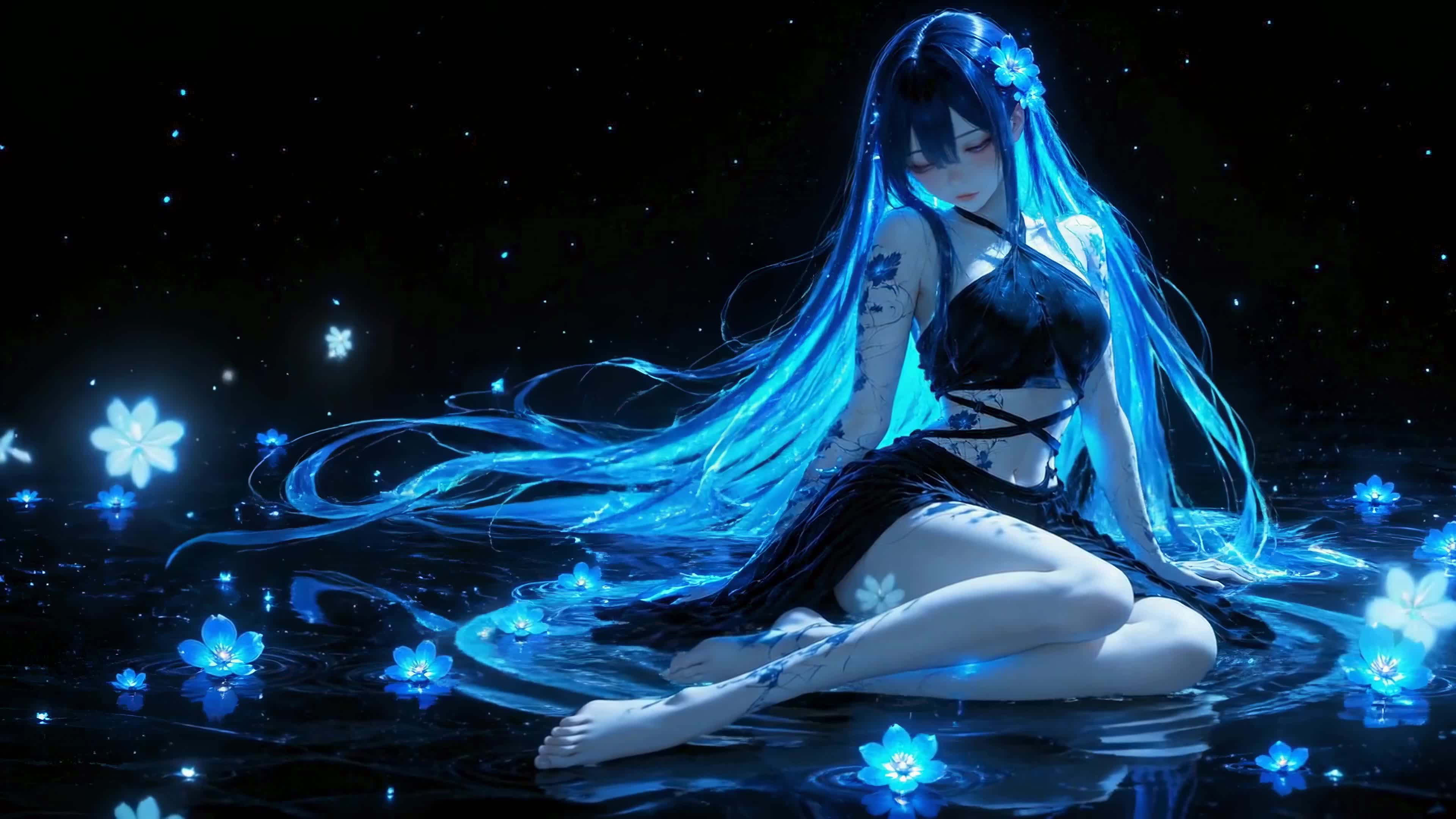 幽蓝水境少女