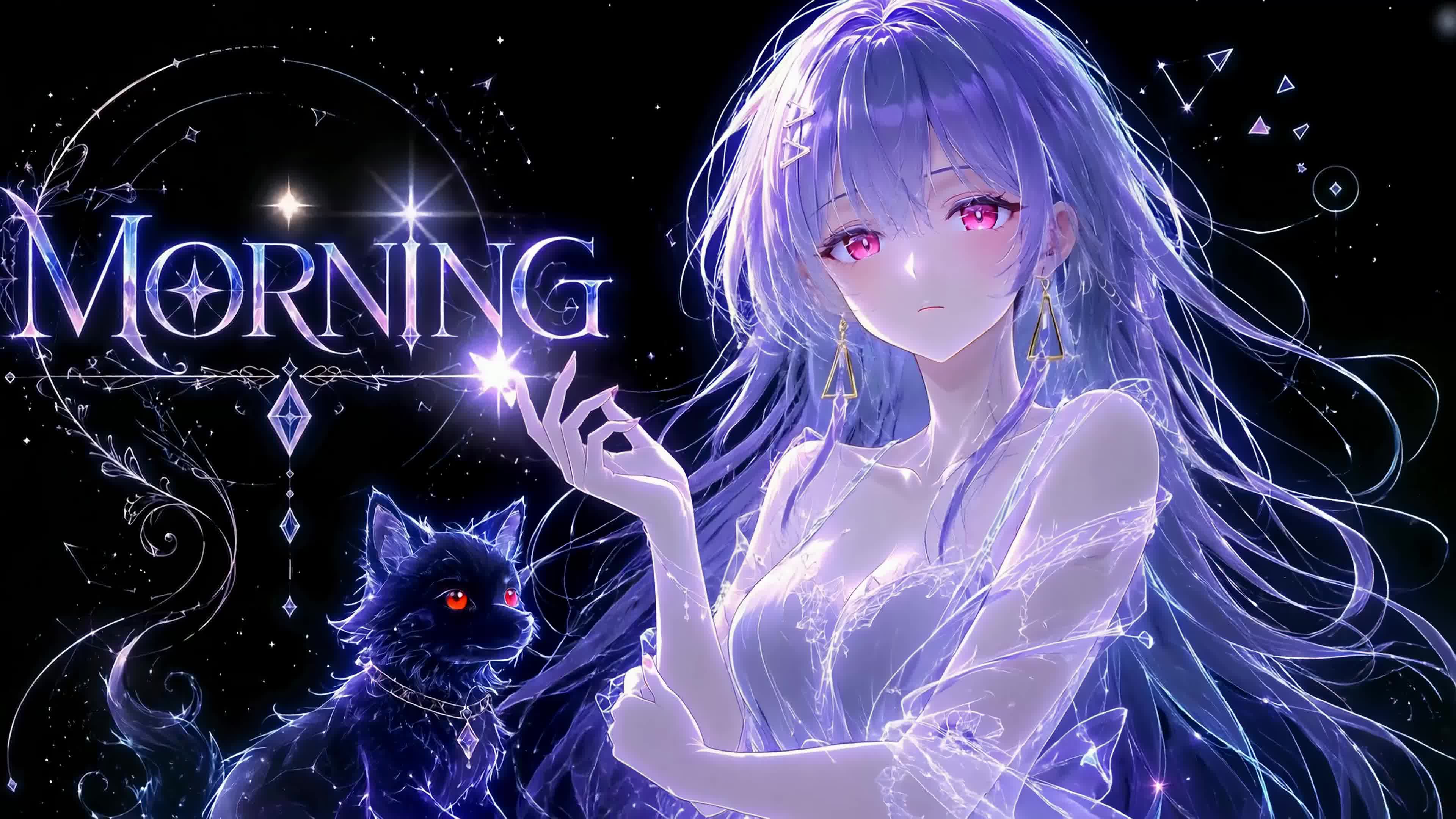 紫夜星灵与狼