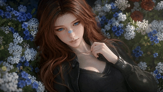 花丛中少女疾风
