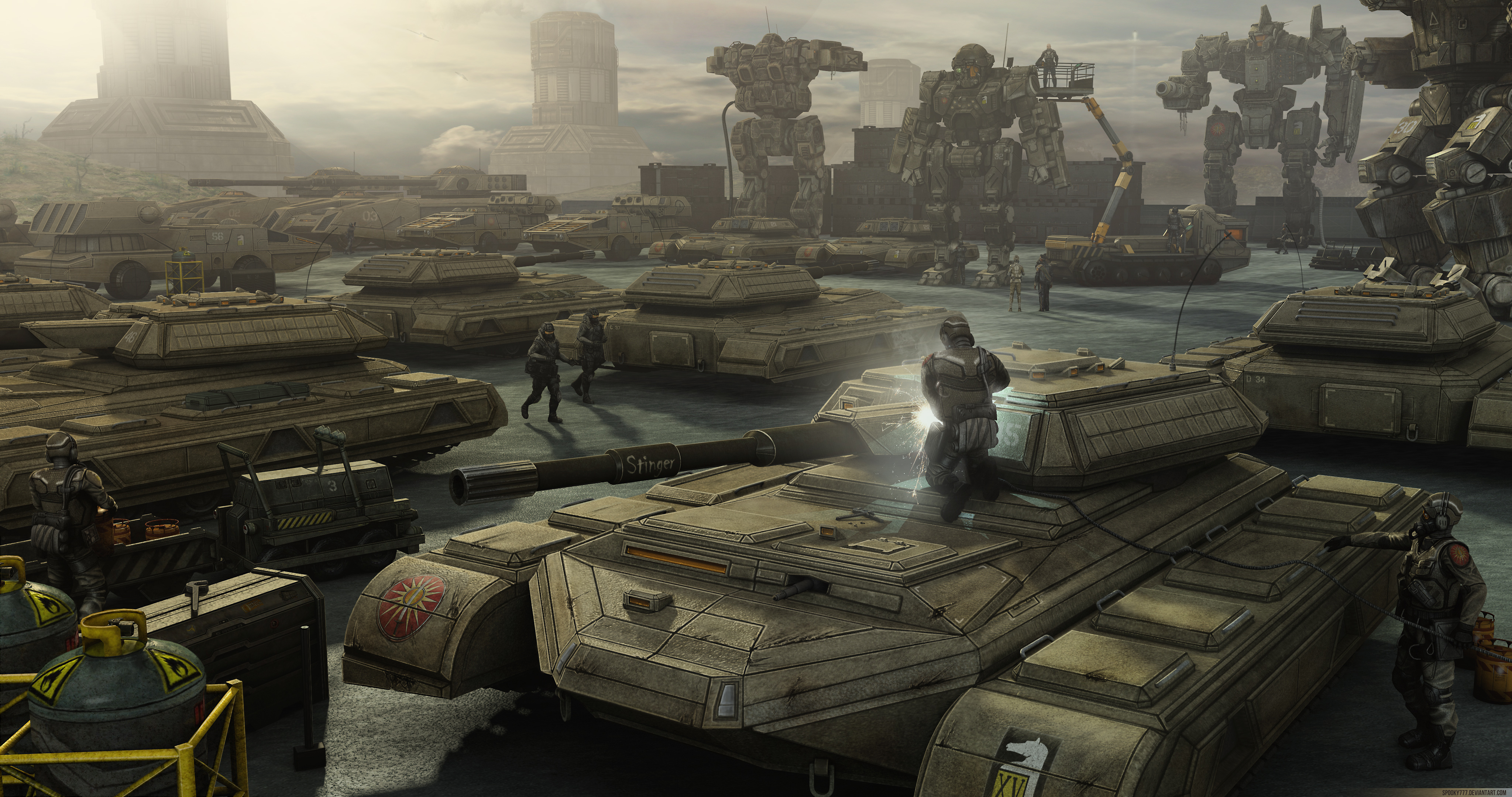 staging area 坦克 机器_18282