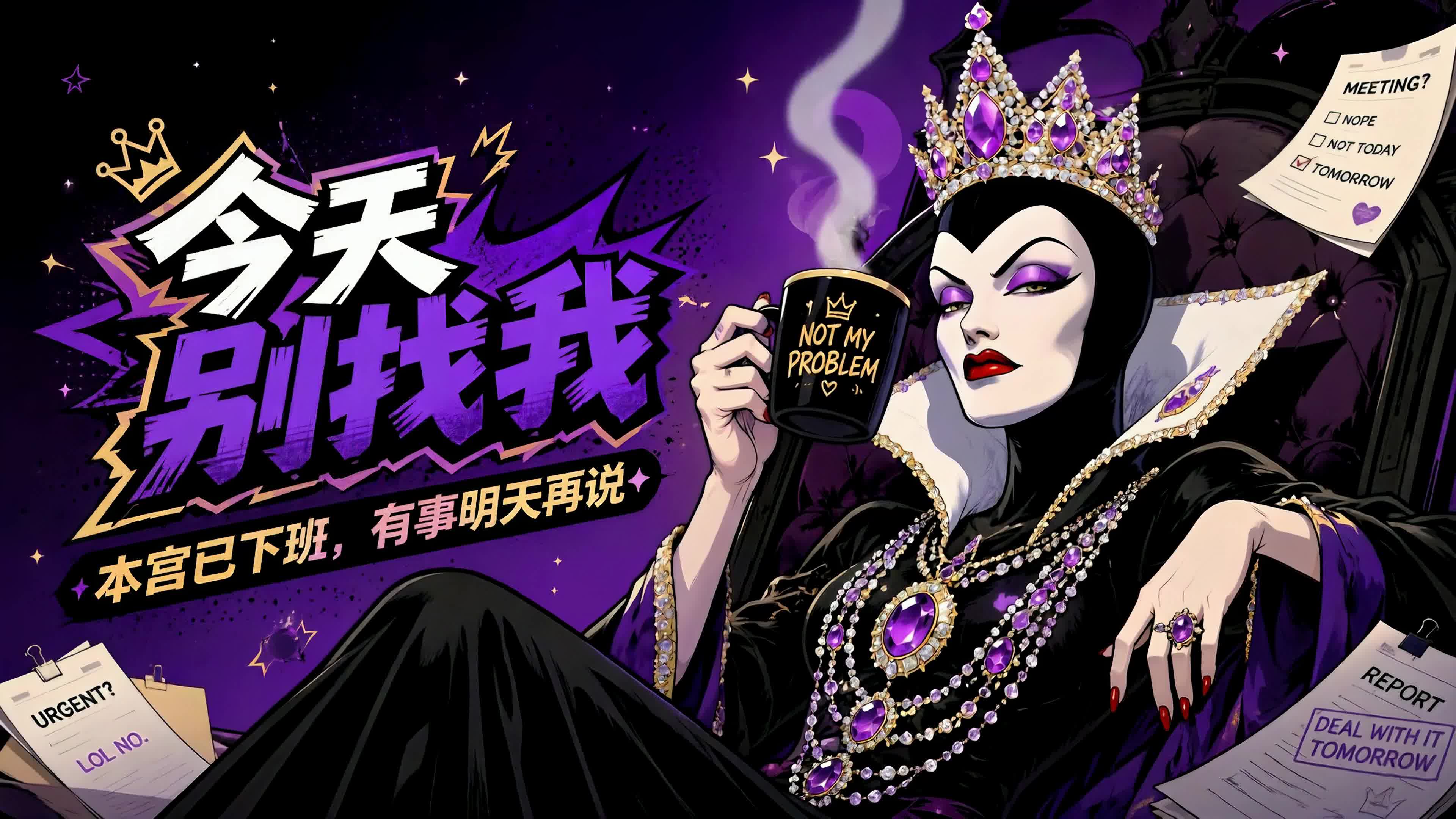 今天别找我有事明天说