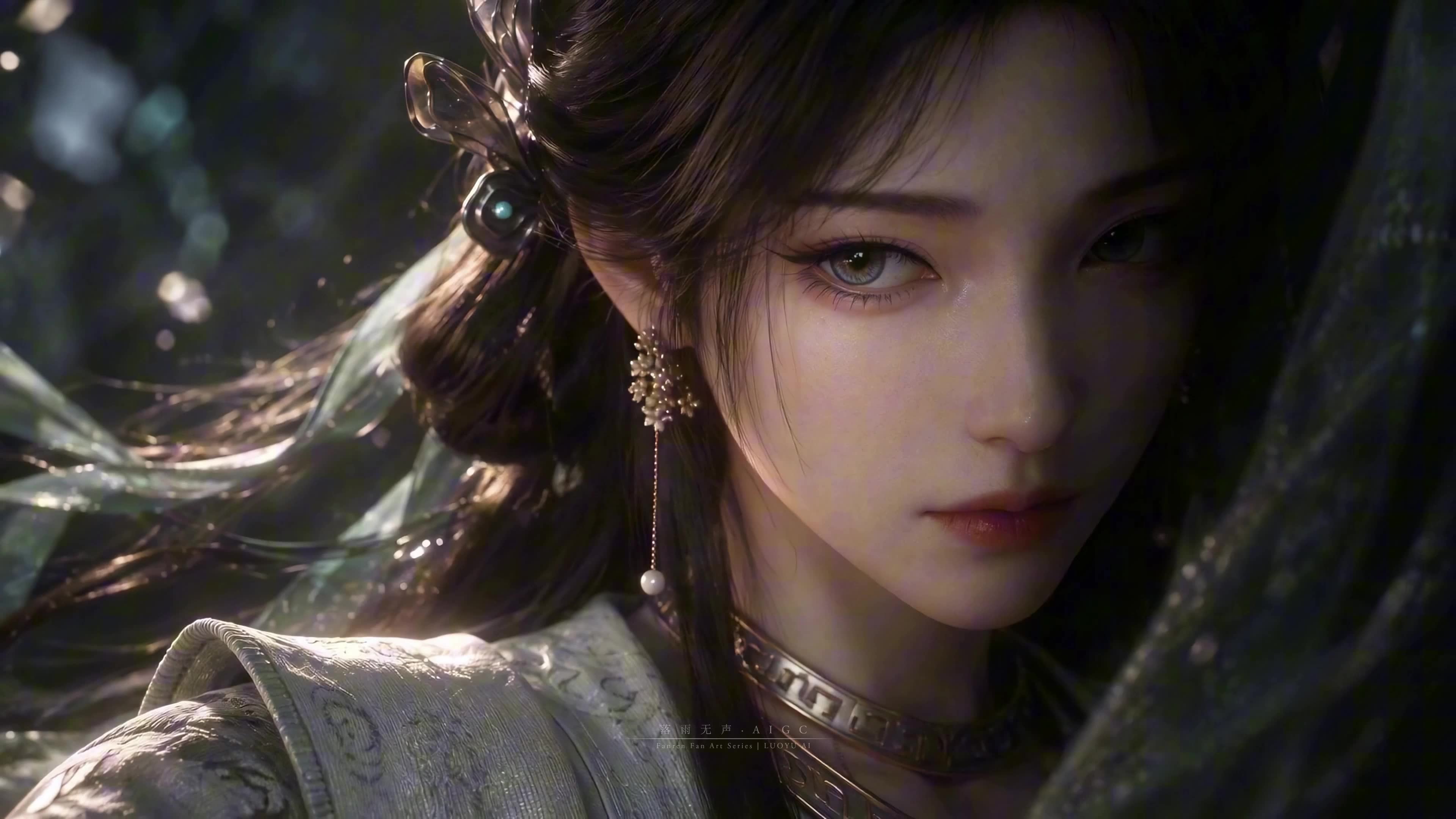 梅凝面部特写2-凡人修仙传-落雨无声