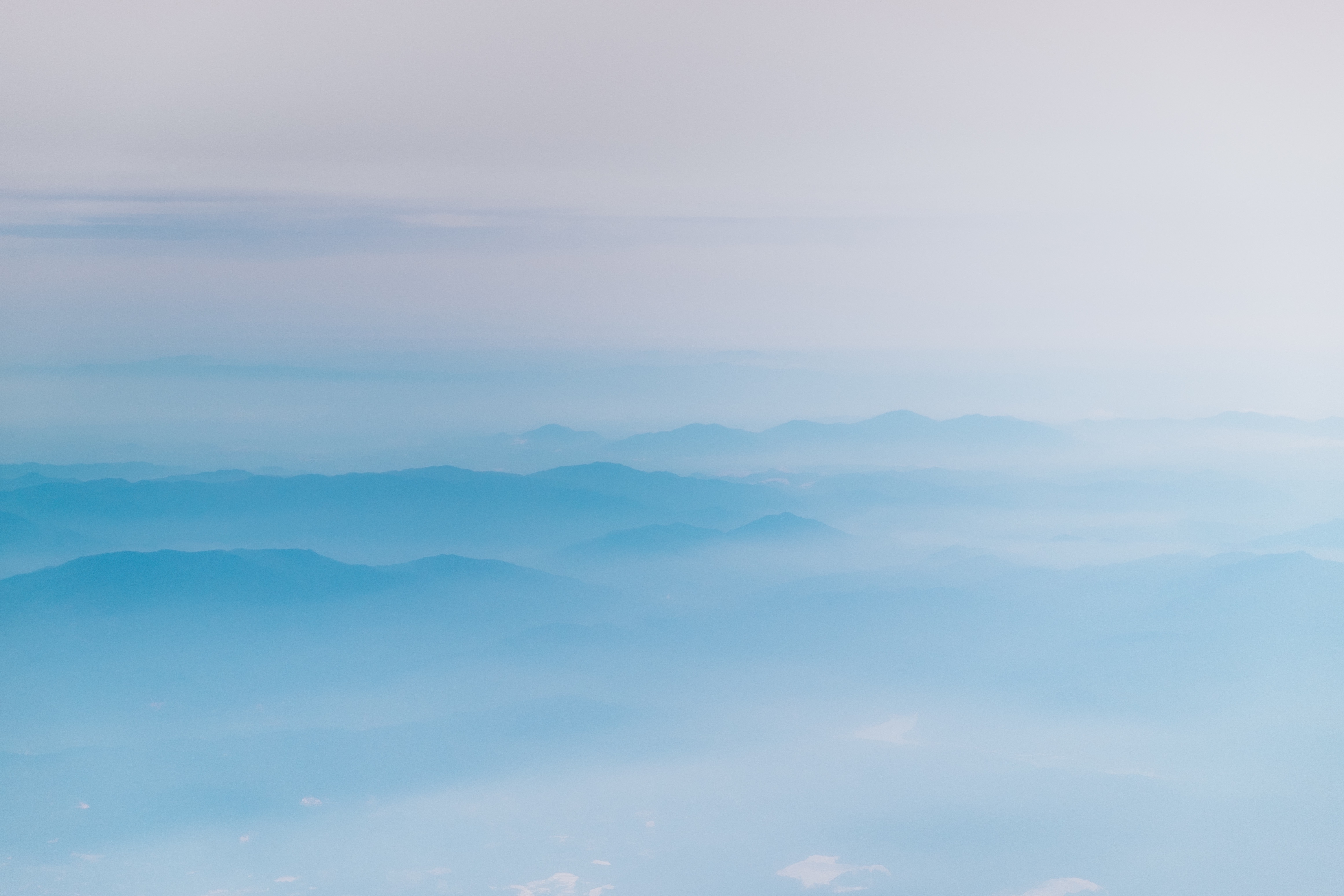 一望无际的山,云,风景图_3554
