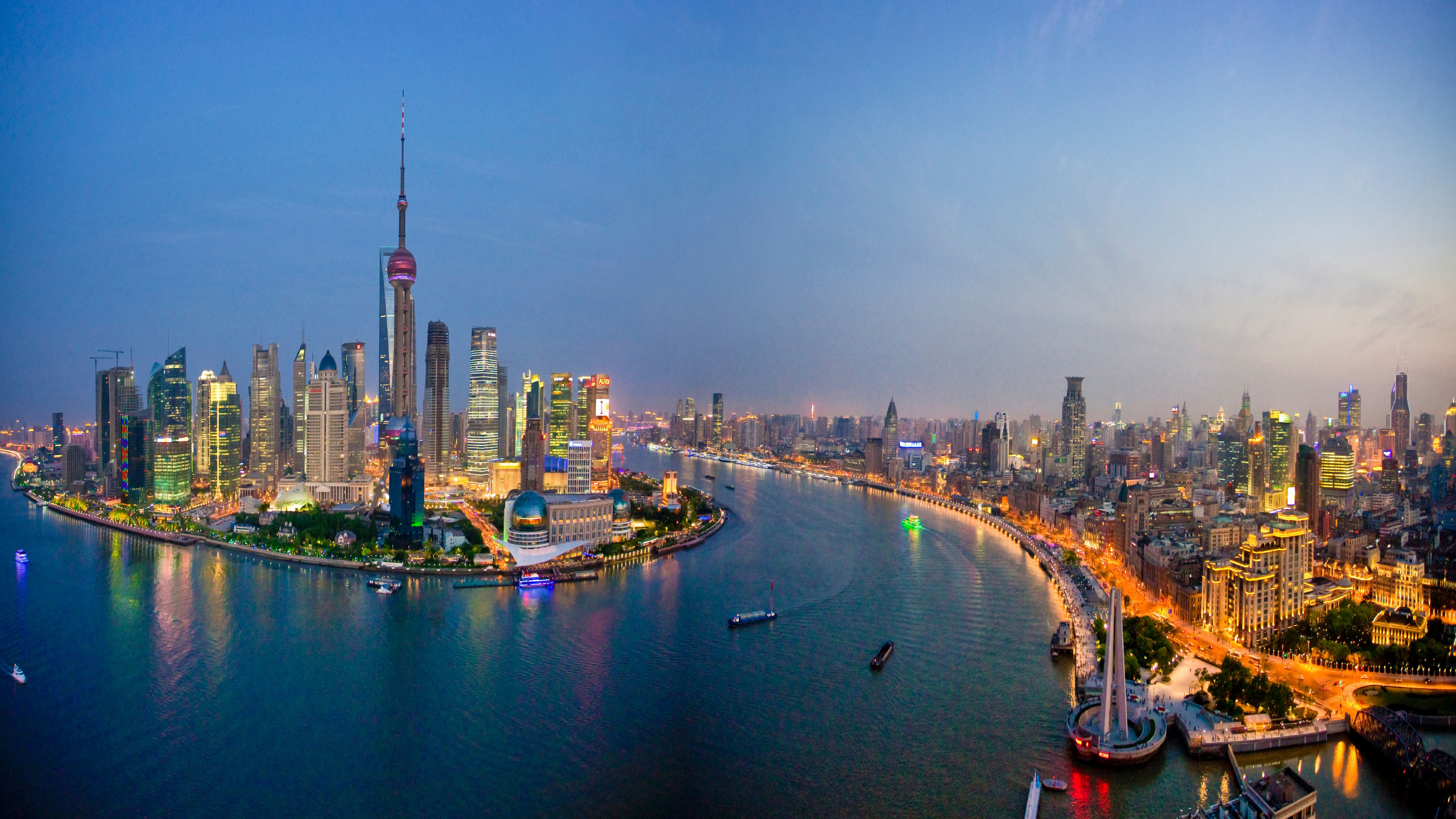 上海东方明珠城市风景4K_12610